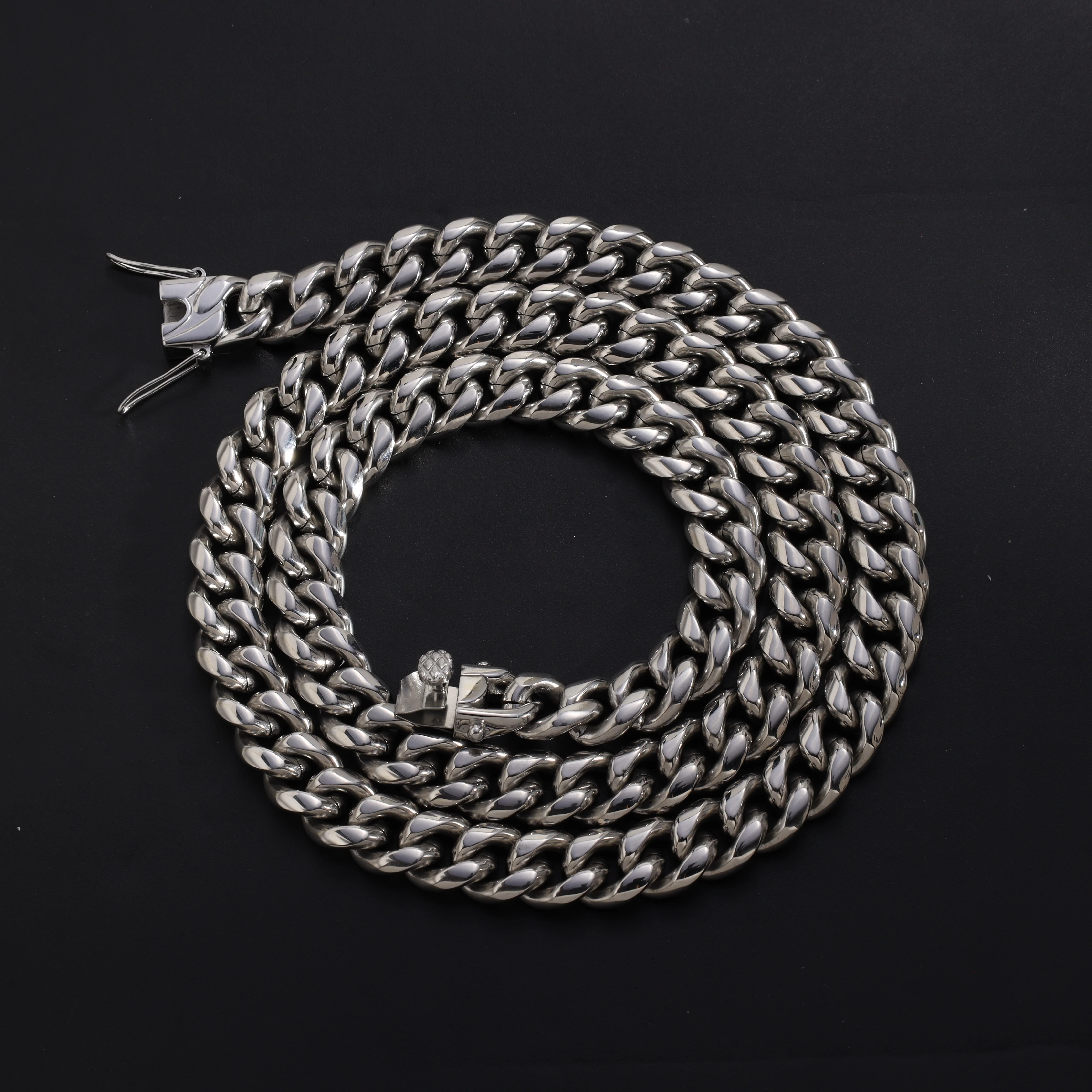 10mm Miami Cuban Link Panzerkette aus Edelstahl - Image 3