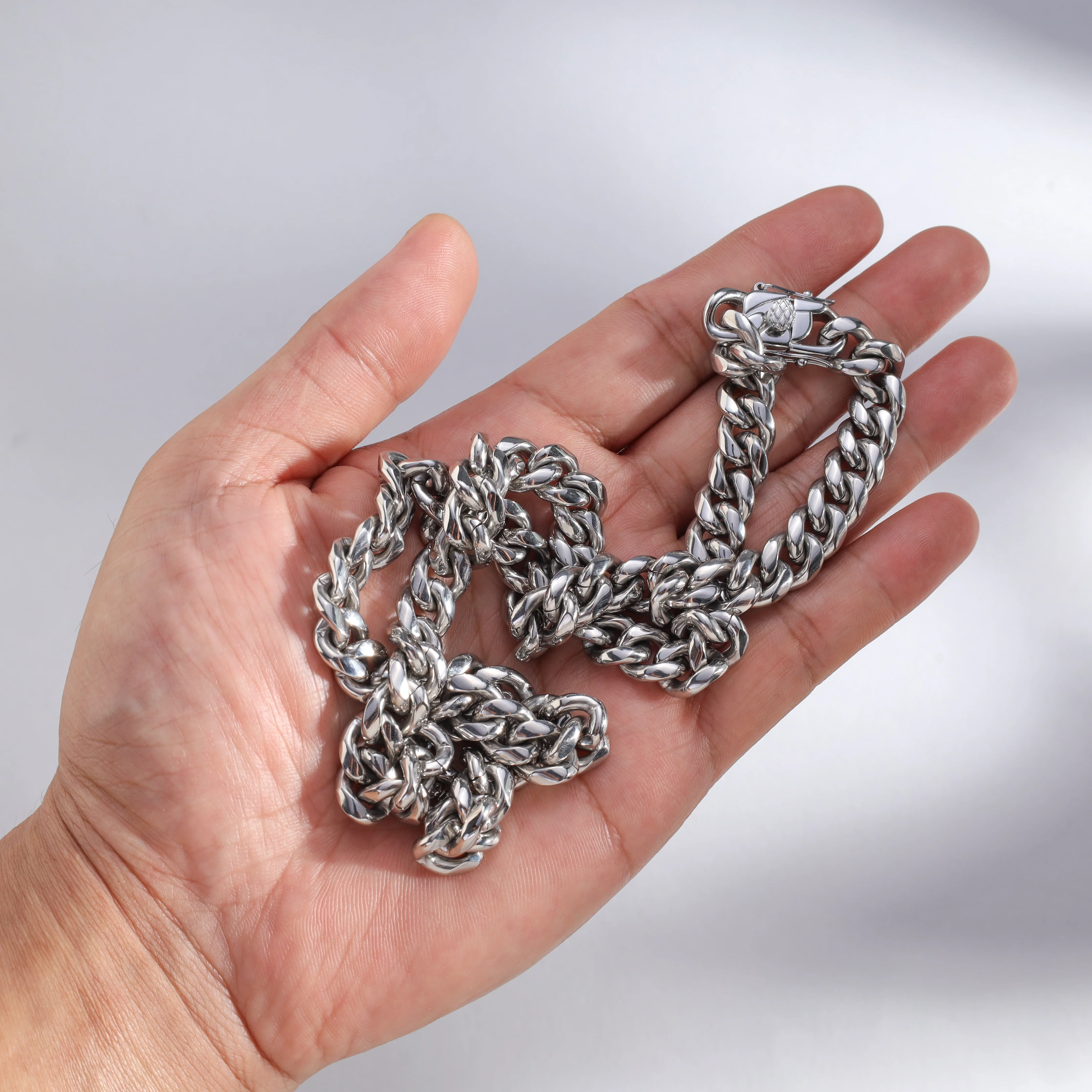 10mm Miami Cuban Link Panzerkette aus Edelstahl - Image 5