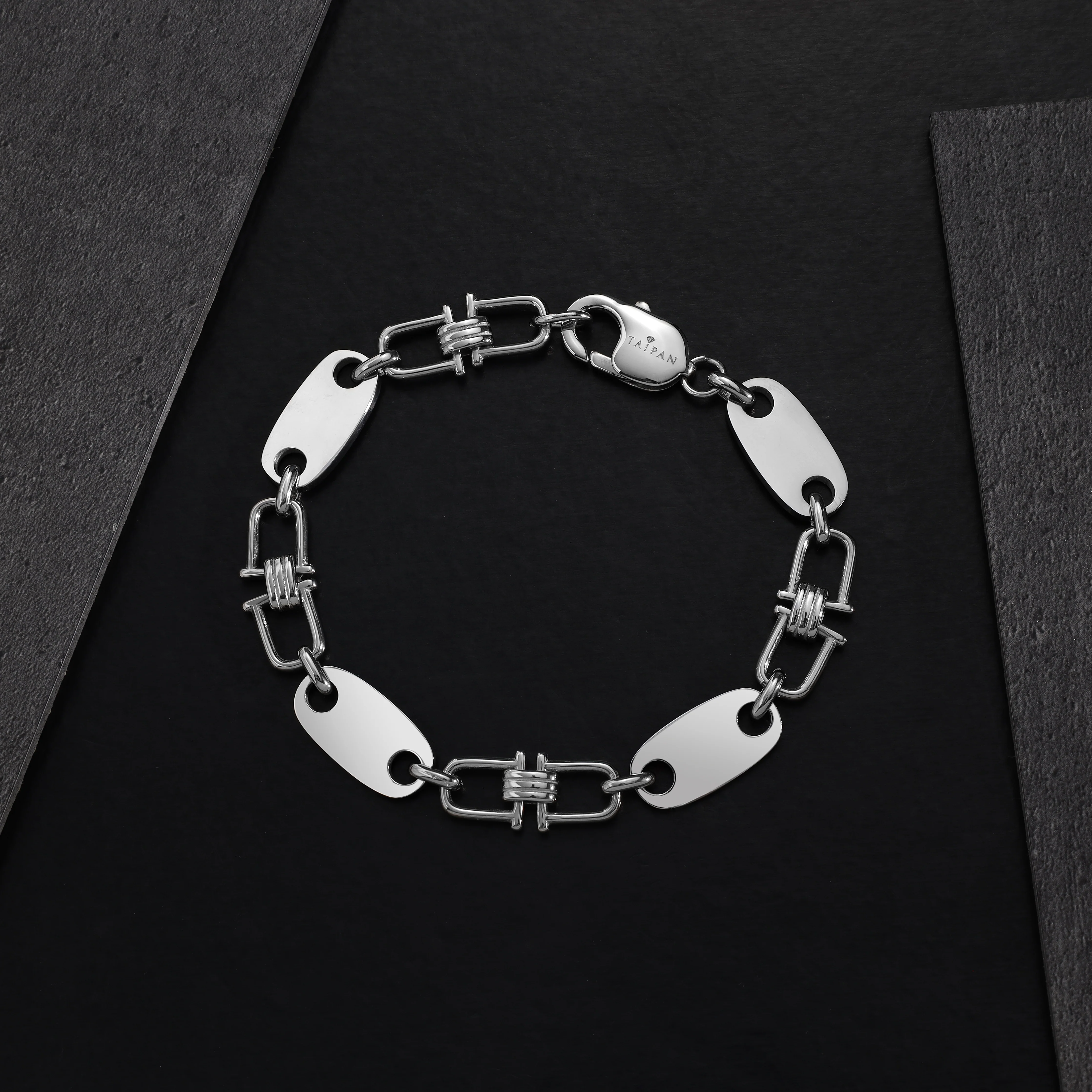 10mm Plattenkette Armband aus Edelstahl - Image 8