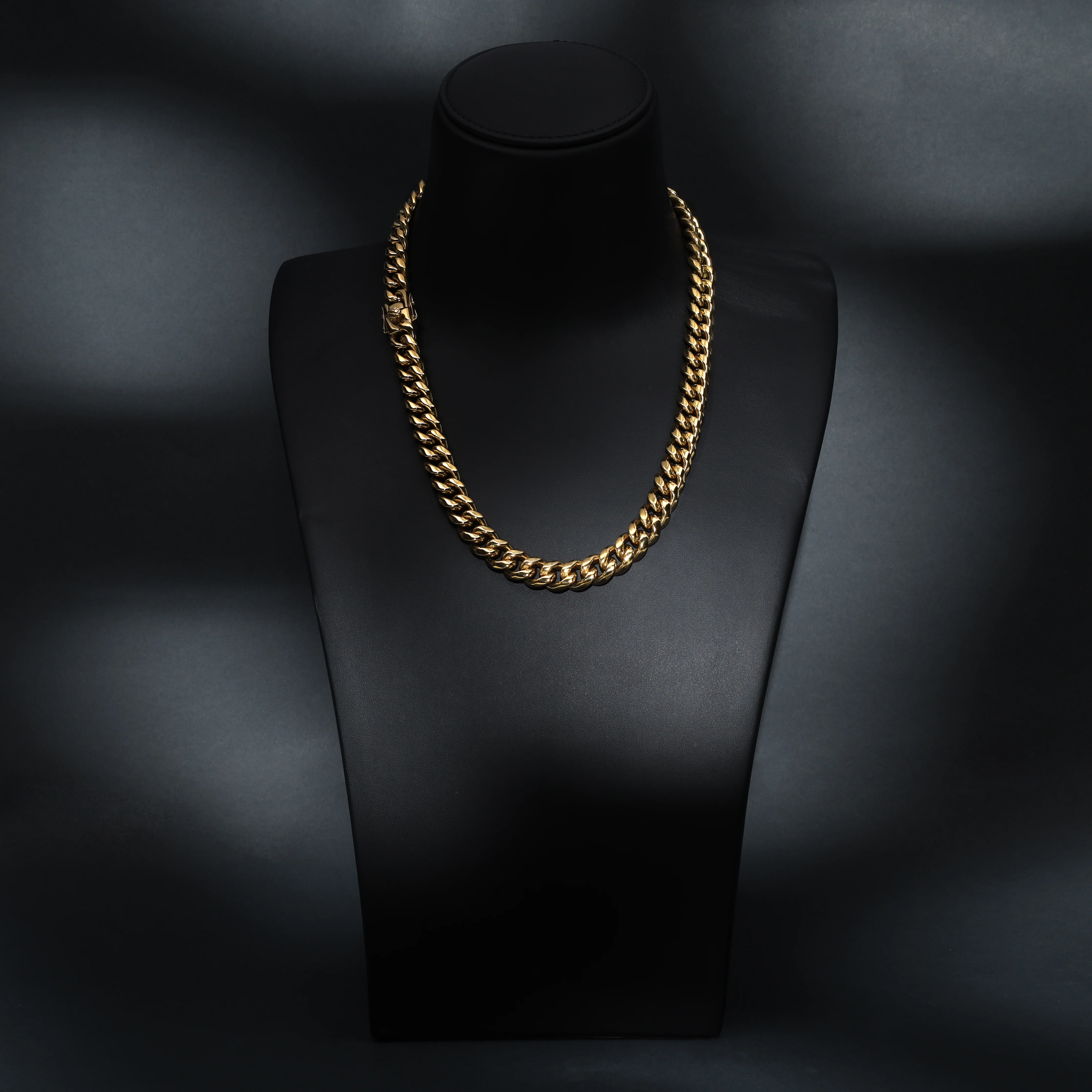 12mm Miami Cuban link aus Edelstahl - Vergoldet Panzerkette - Image 3