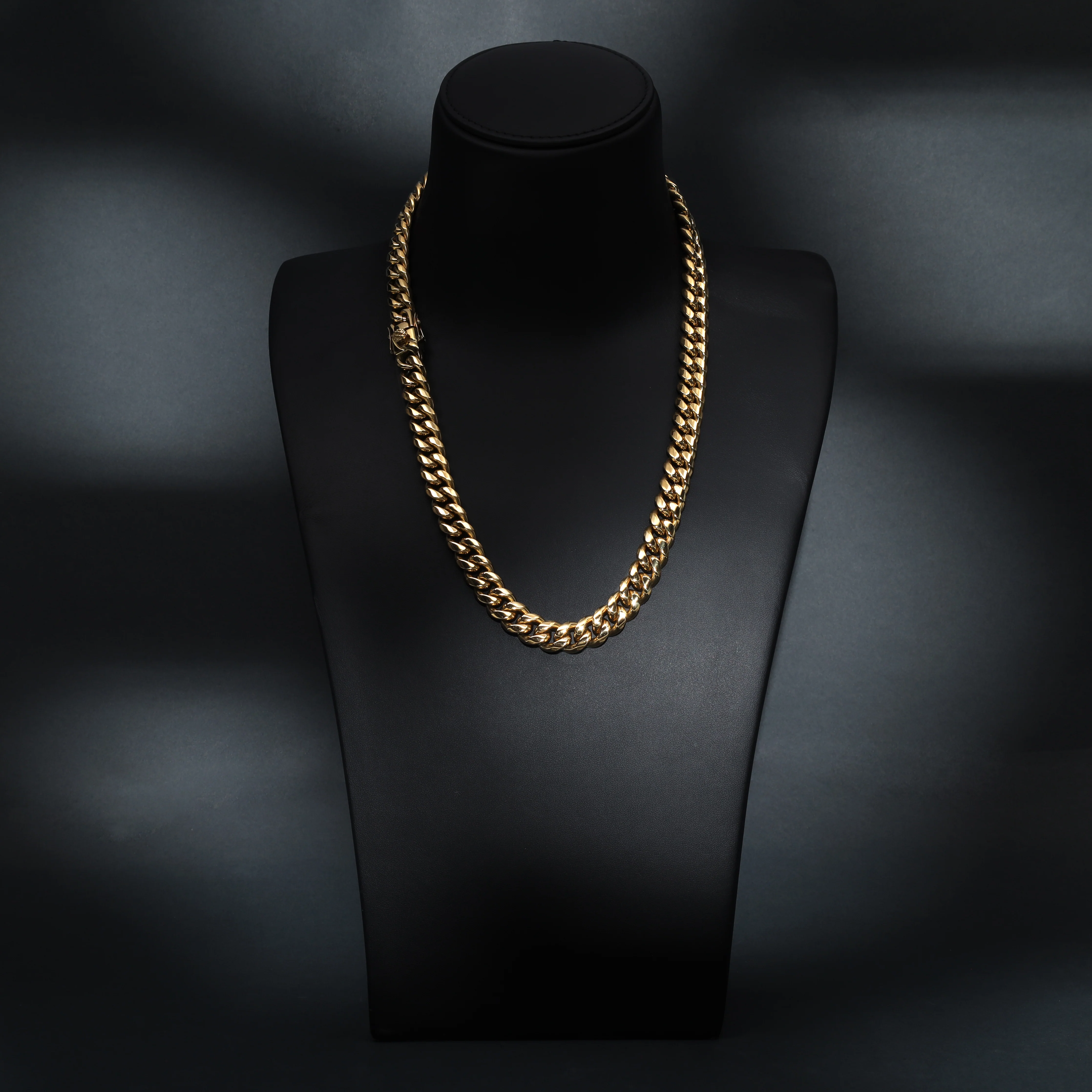 12mm Miami Cuban link aus Edelstahl - Vergoldet Panzerkette - Image 5