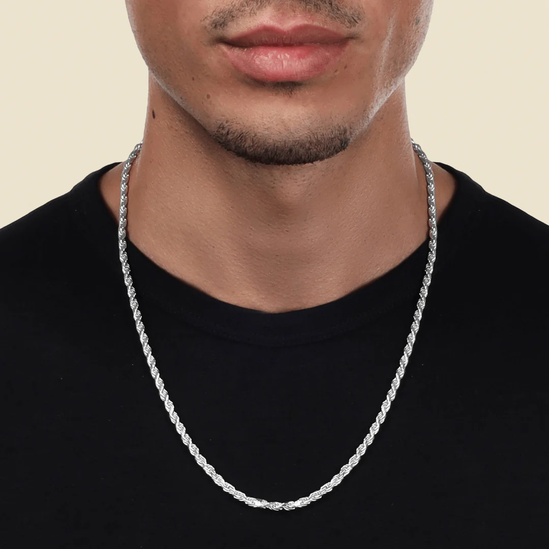 3,5mm Kordelkette Rope Chain aus 925 Silber - Image 9