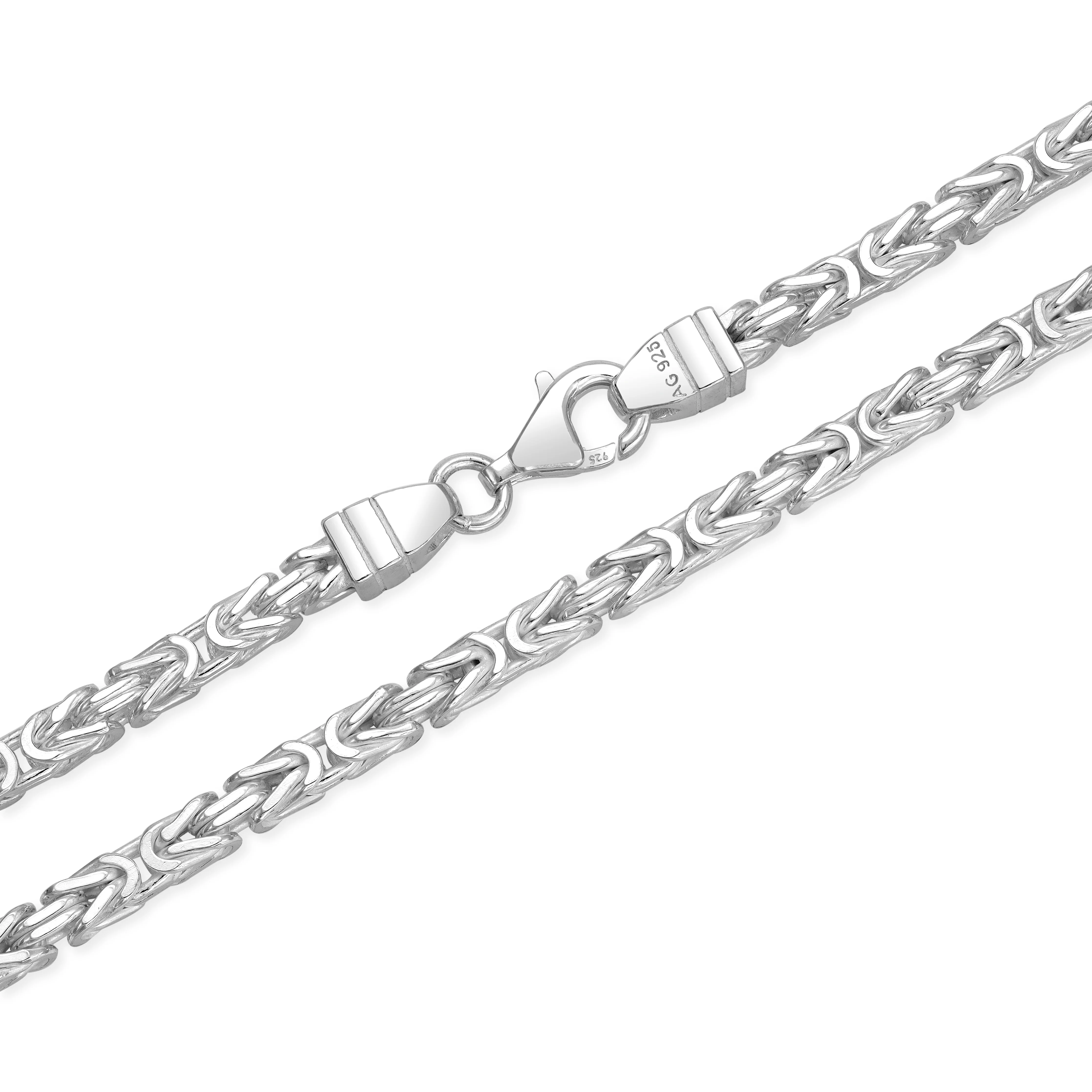 3mm Königskette - 925 Silber massiv vierkant hochglanzpoliert - Image 15