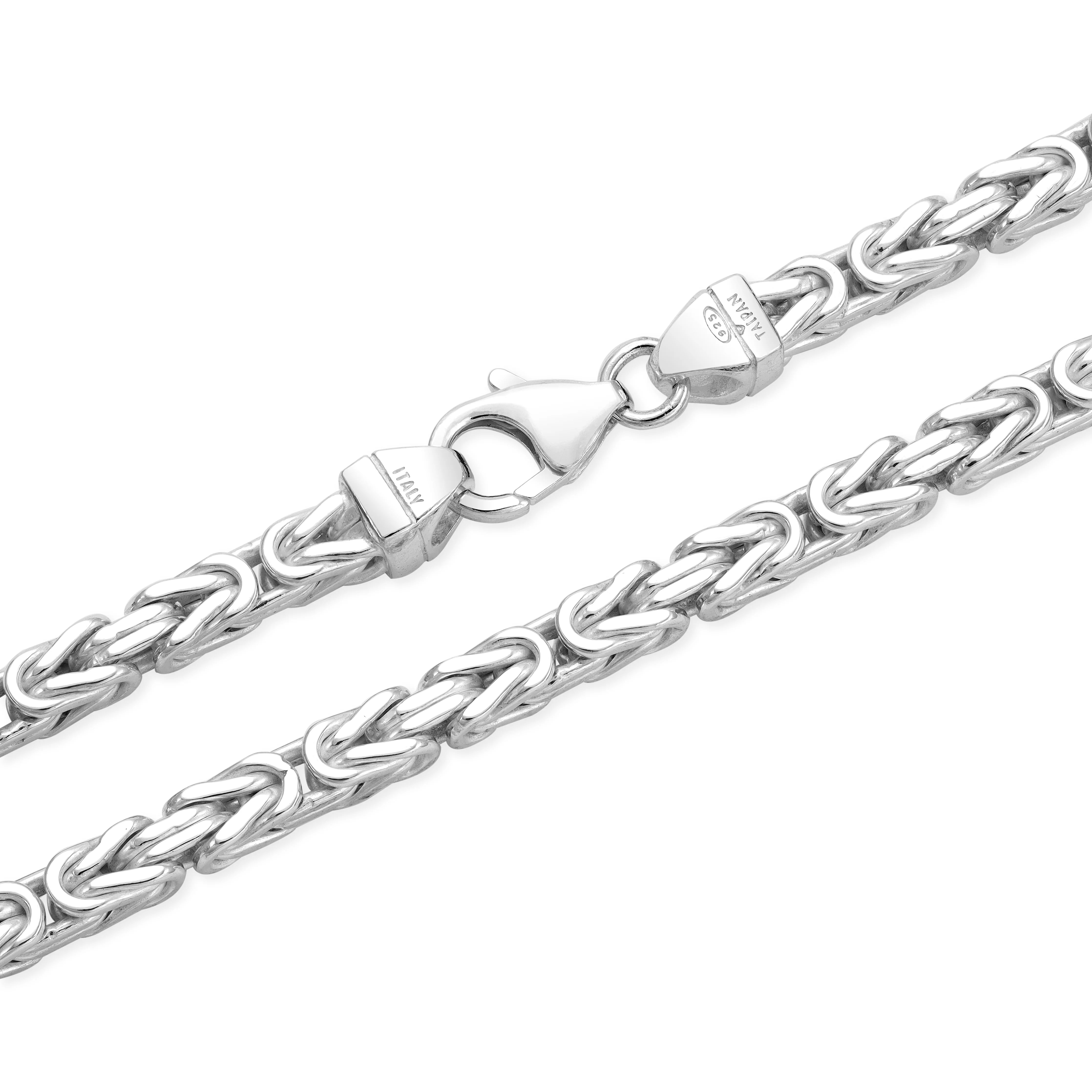 4mm Königskette - 925 Silber massiv vierkant hochglanzpoliert - Image 20