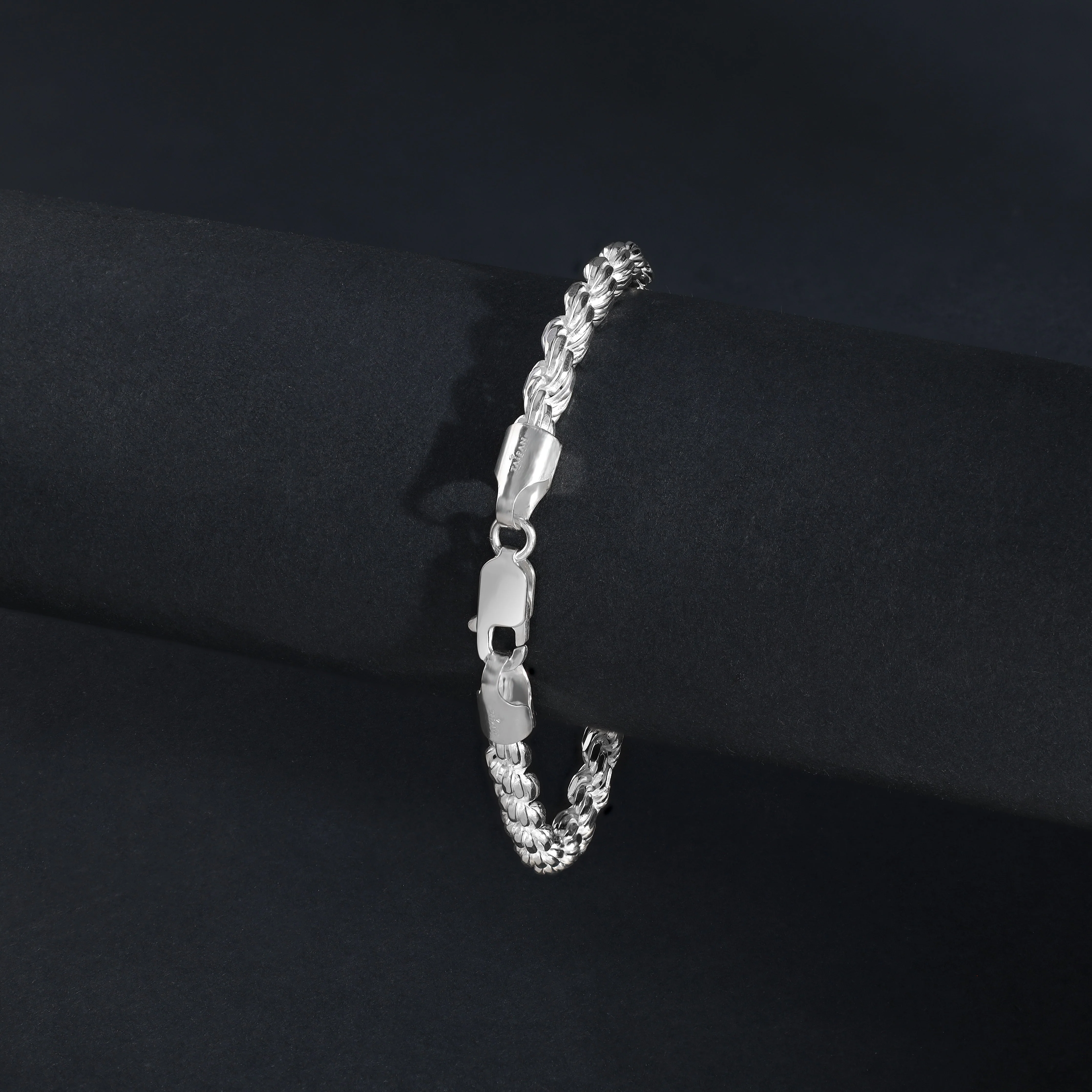 5mm Kordelkette Armband Rope Chain aus 925 Silber - Image 4