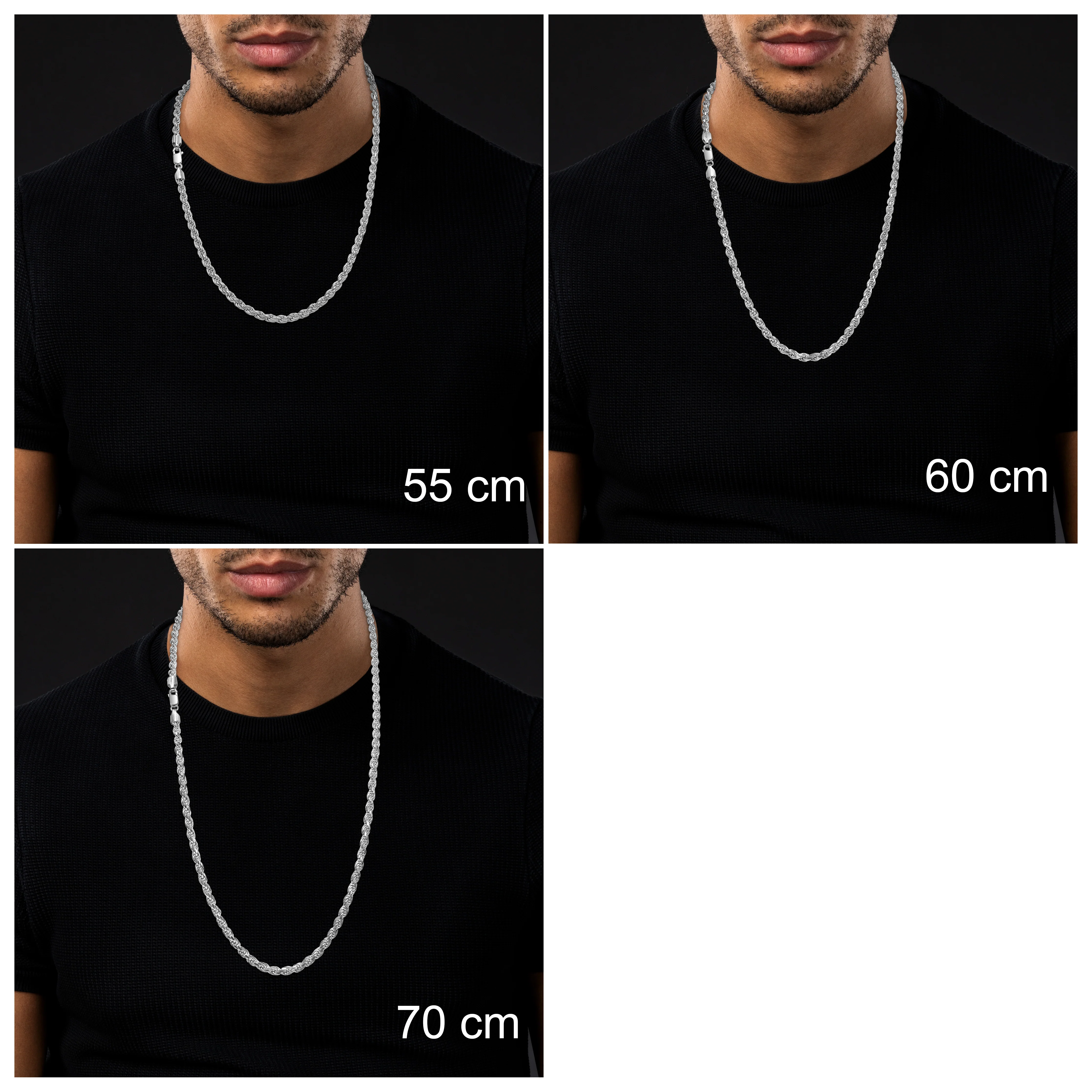 5mm Kordelkette Rope Chain aus 925 Silber - Image 10