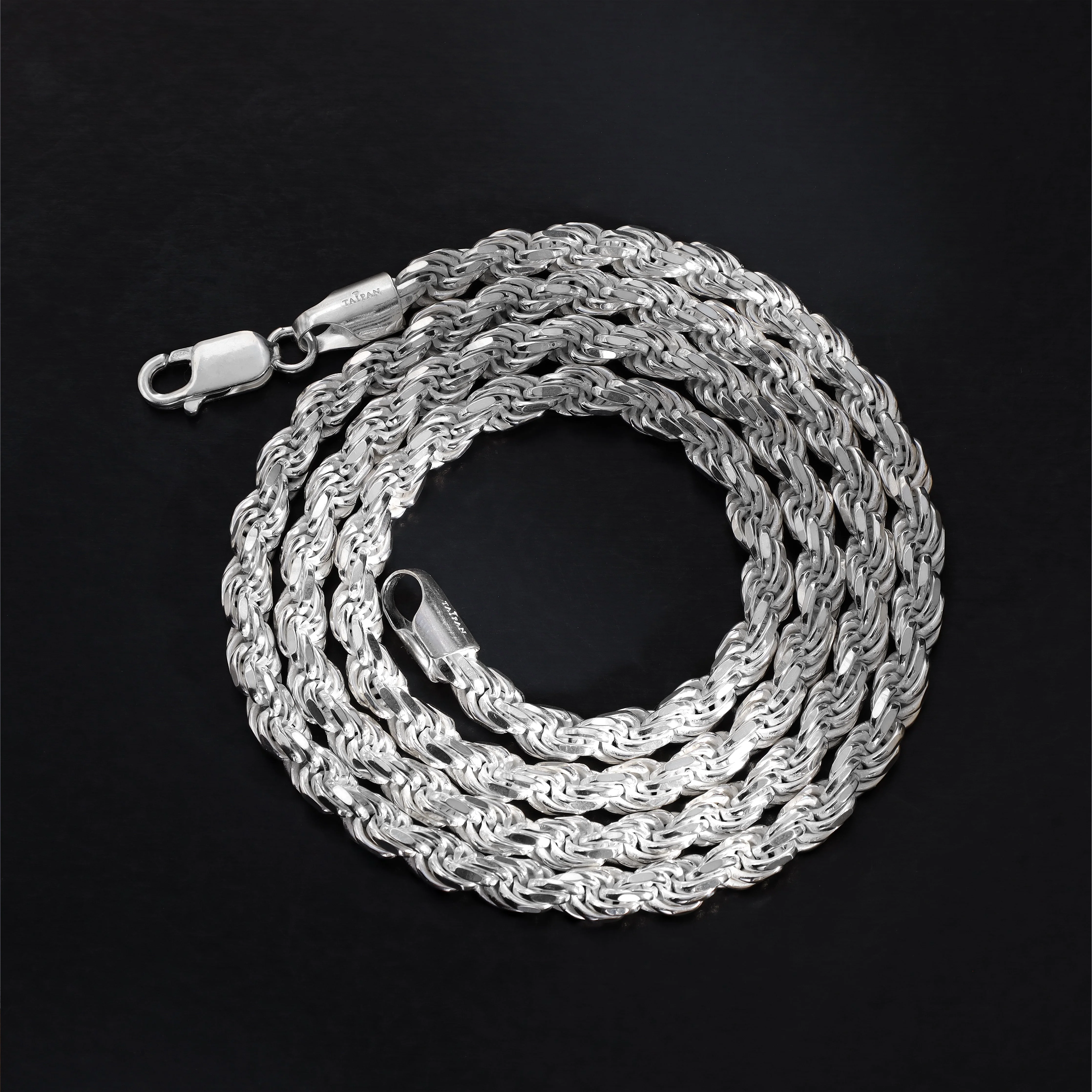 5mm Kordelkette Rope Chain aus 925 Silber - Image 4