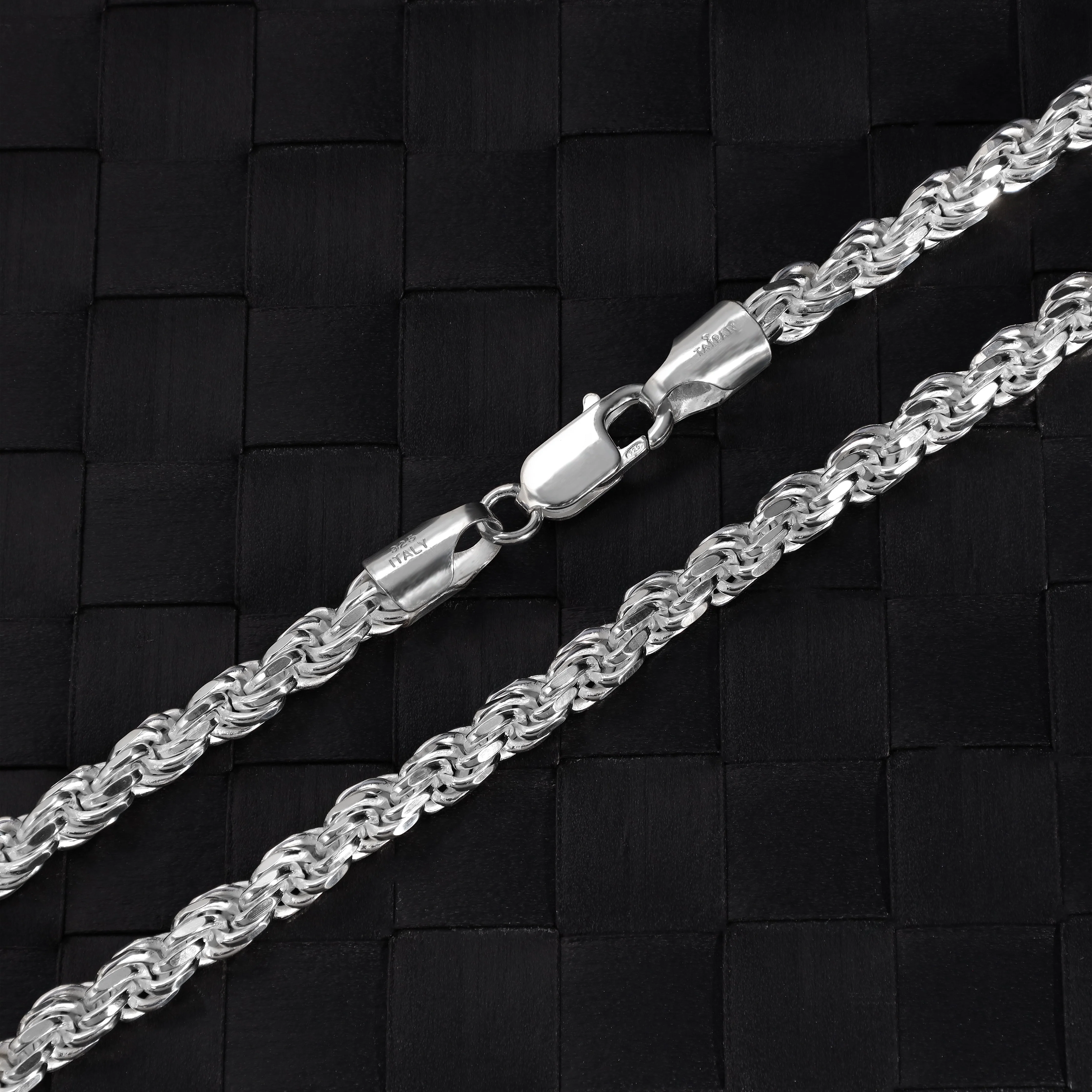 5mm Kordelkette Rope Chain aus 925 Silber - Image 5