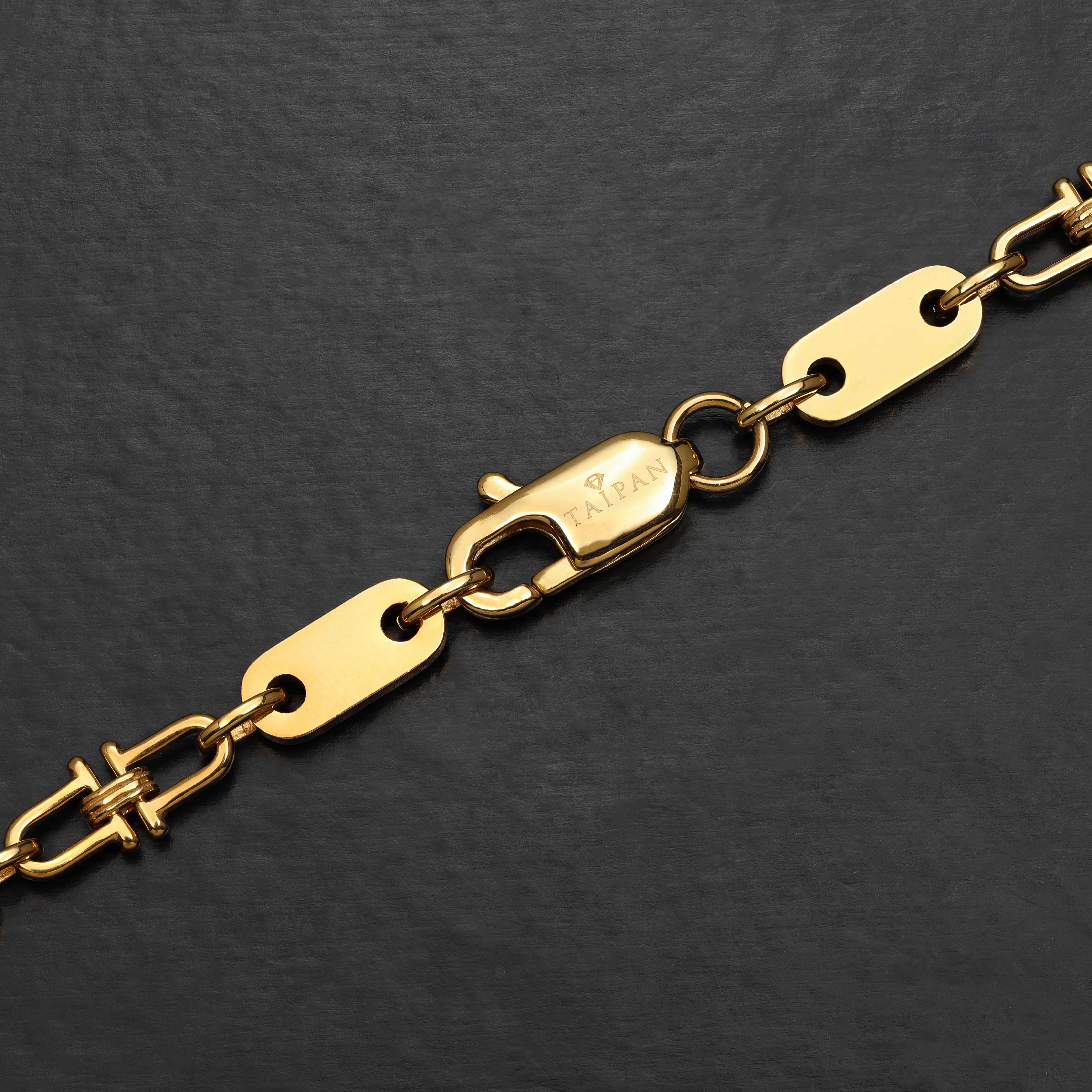 5mm Plattenkette aus Edelstahl 18K Vergoldet - Image 6