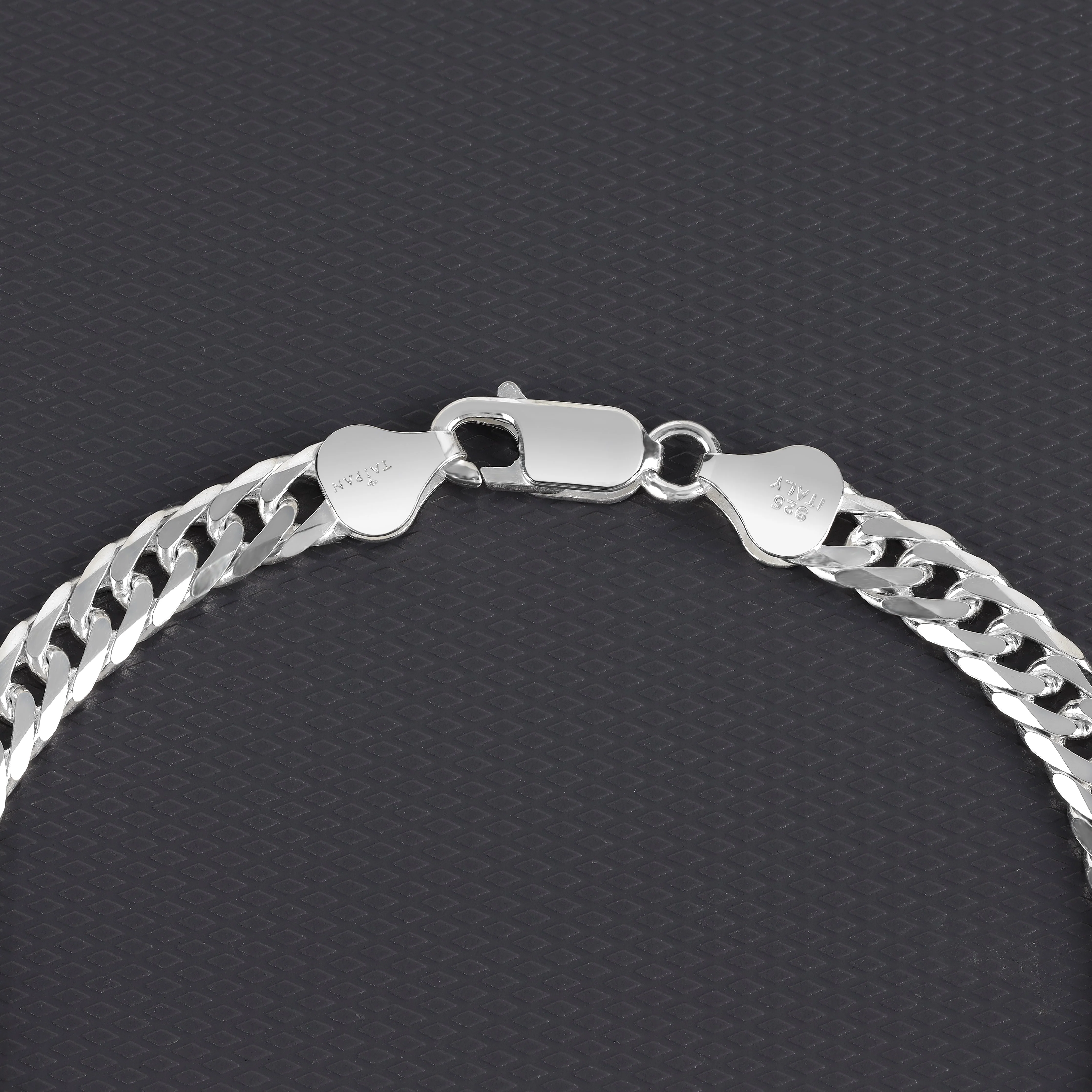 6mm Doppel Panzerkette Zwillingskette Armband - 925 Silber - Image 3