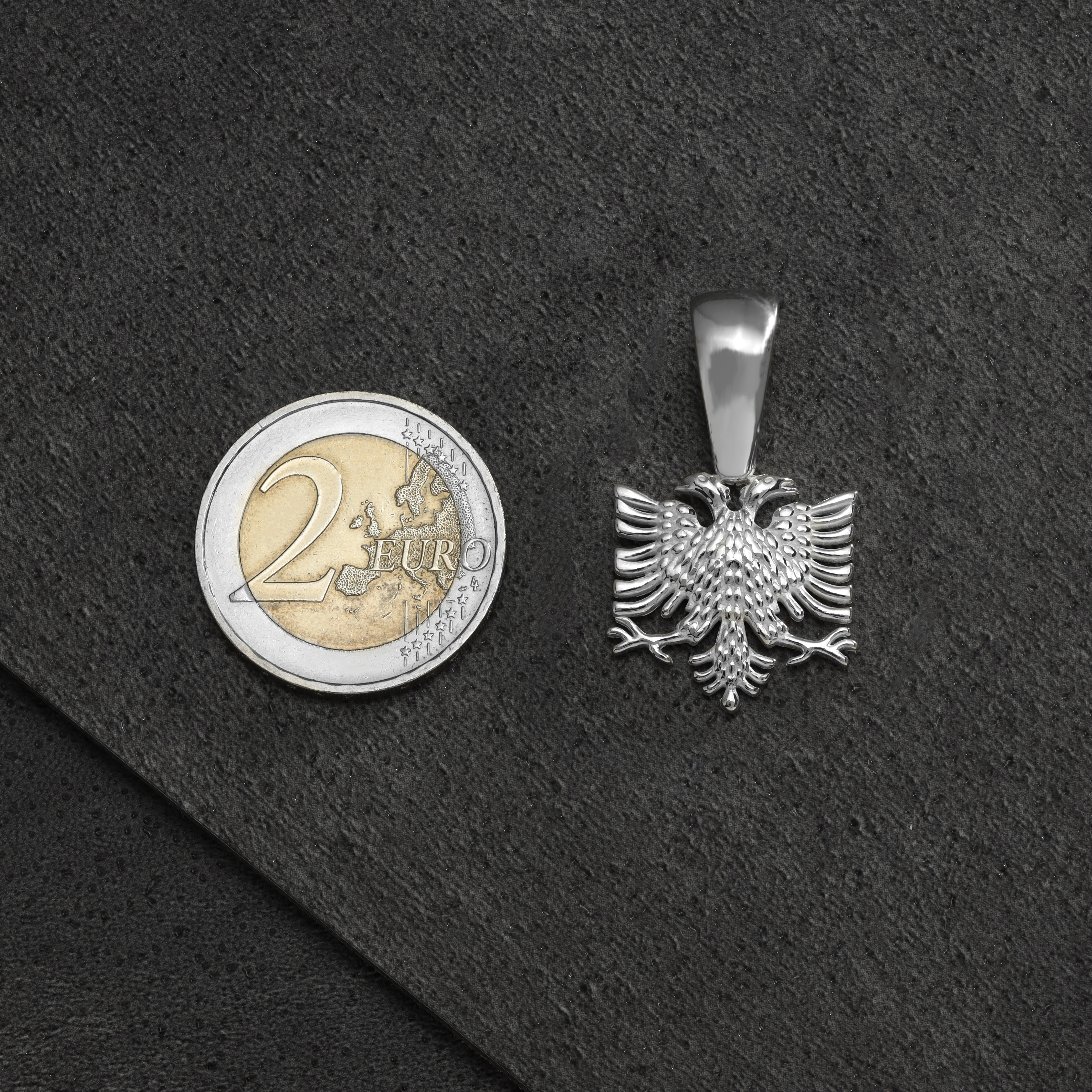 Albanischer Adler Albanian Eagle Flagge Shqiptar Anhänger aus 925 Silber - Image 3