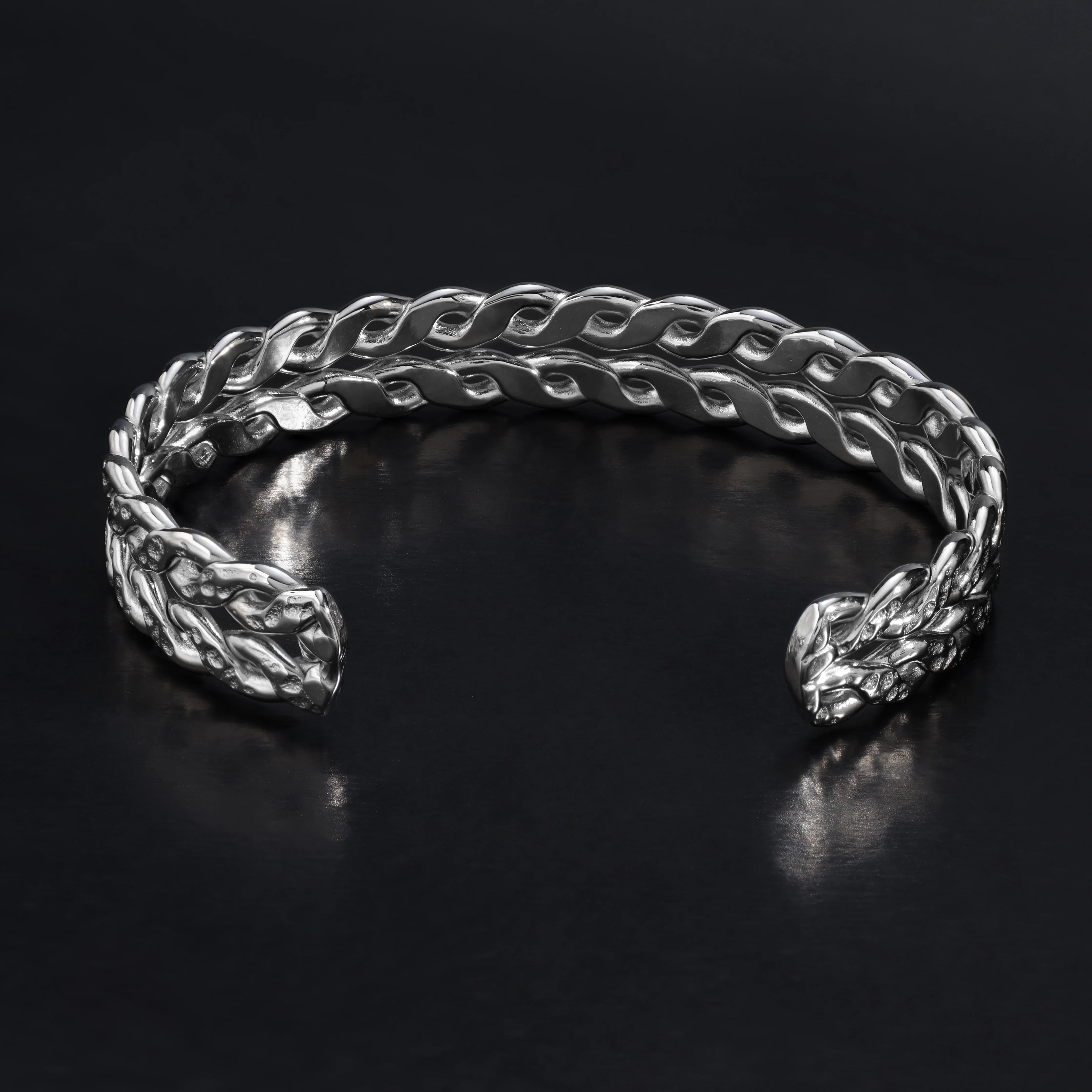 Armreif Armband 11mm breit aus Edelstahl - Image 3