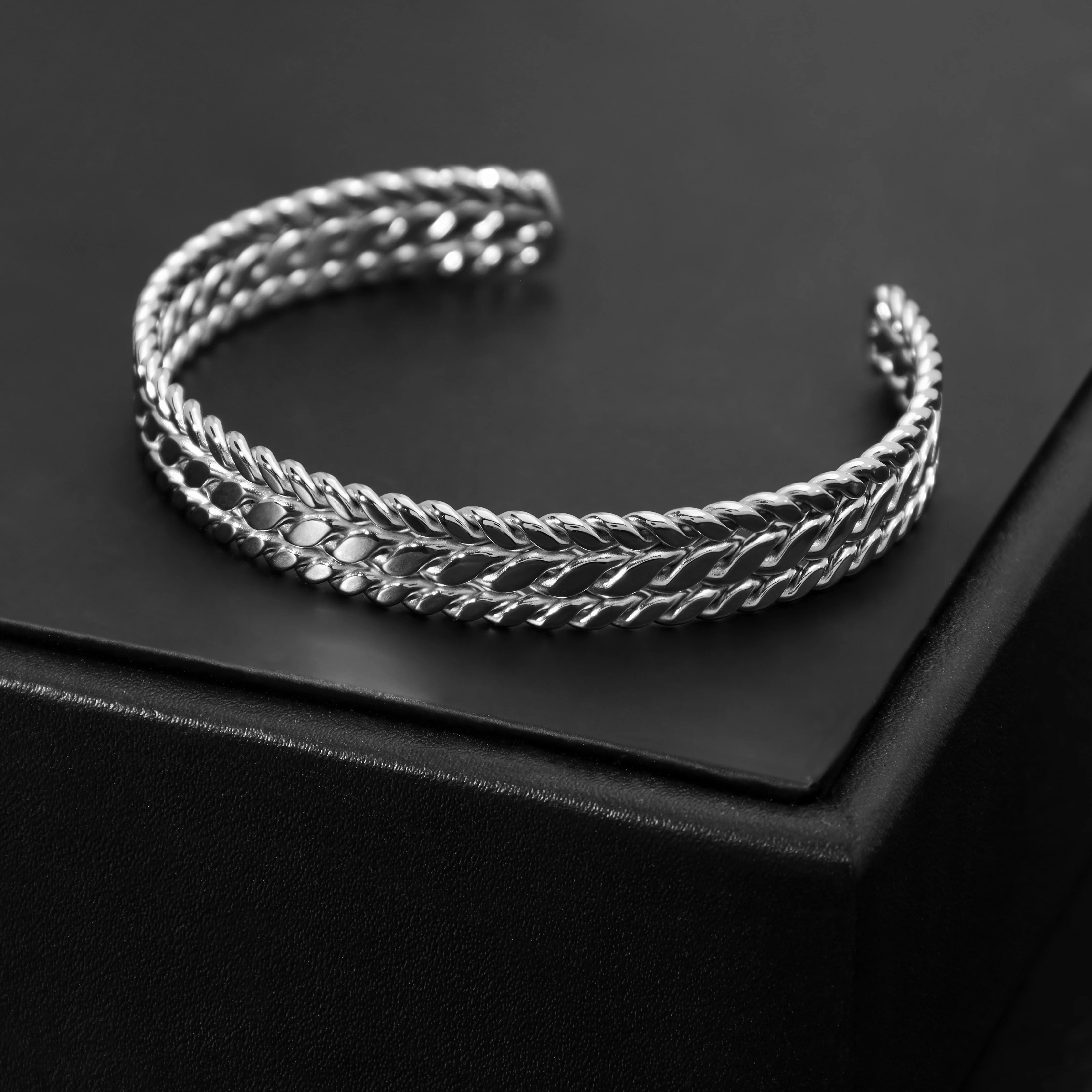 Armreif Armband 9mm breit aus Edelstahl - Image 5