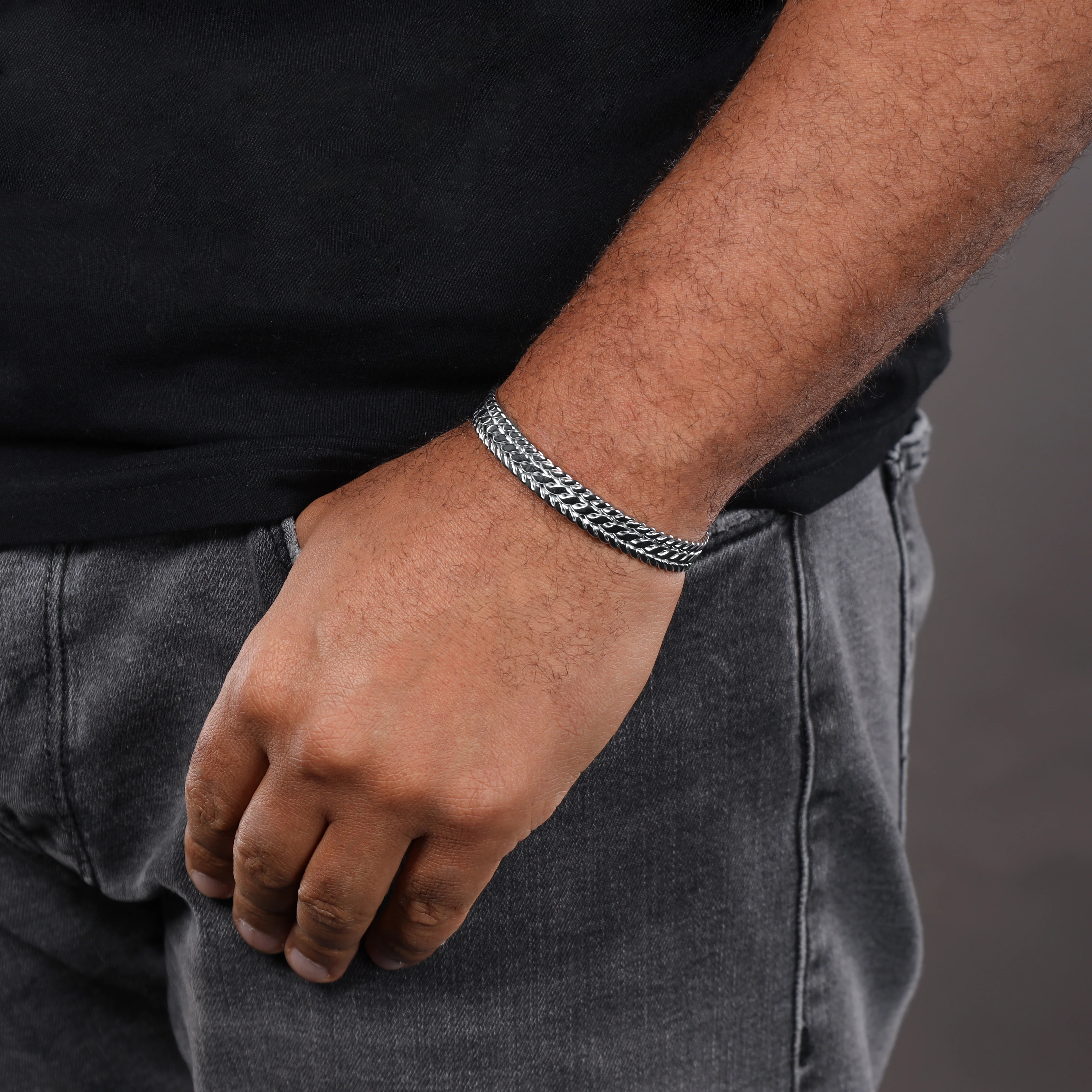 Armreif Armband 9mm breit aus Edelstahl - Image 7