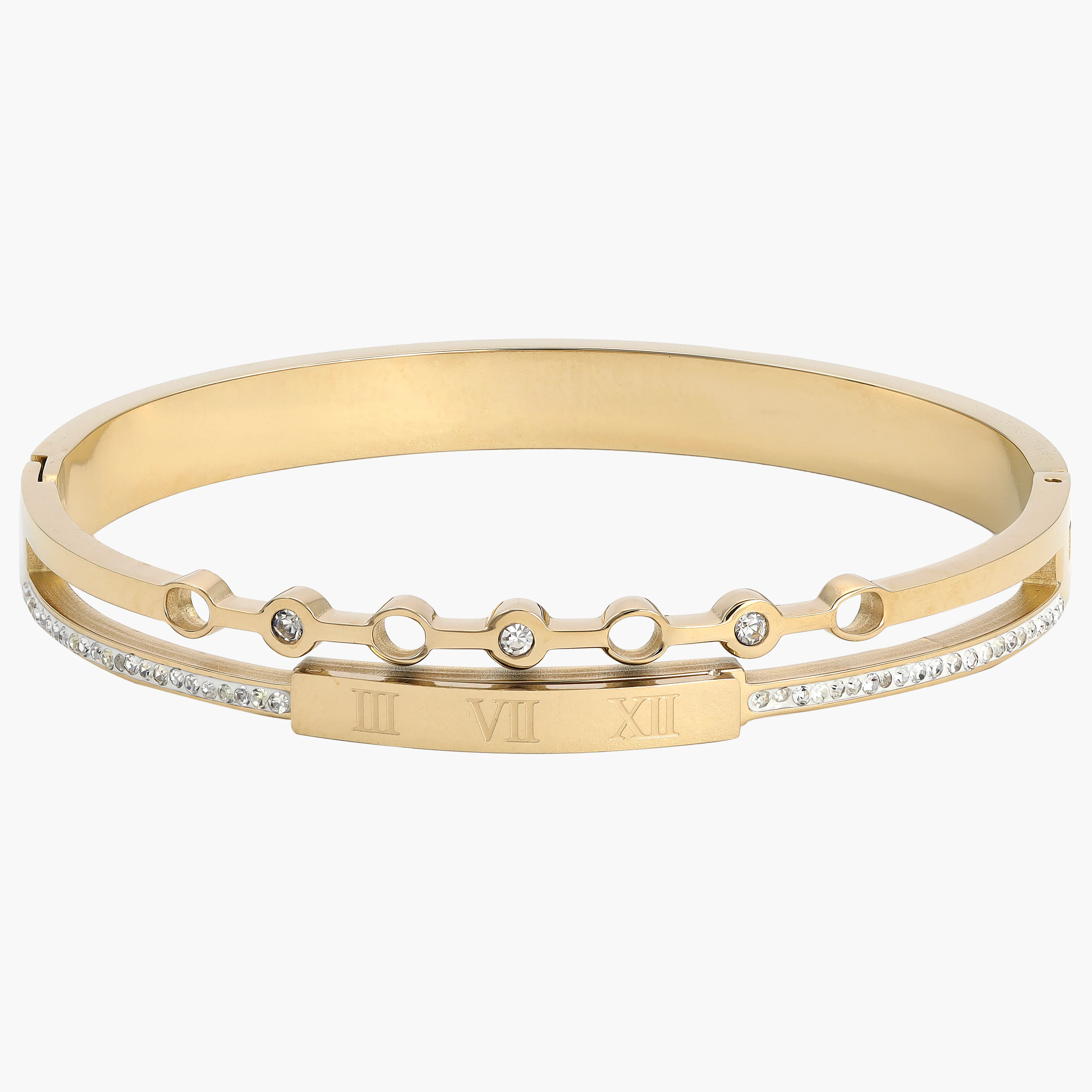 Armreifen Armband aus Edelstahl Vergoldet