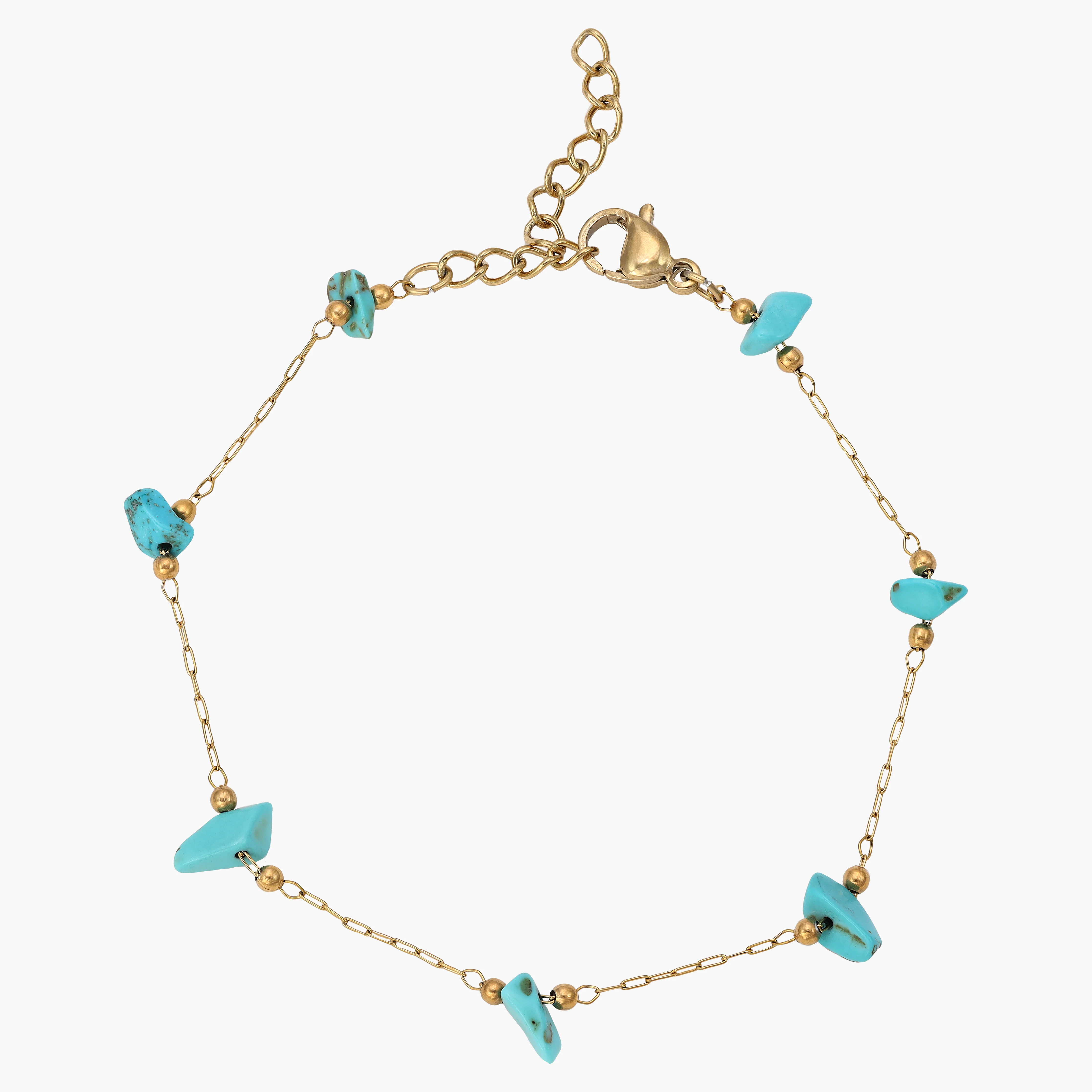 Damen Ankerkette Armband aus Edelstahl - Vergoldet