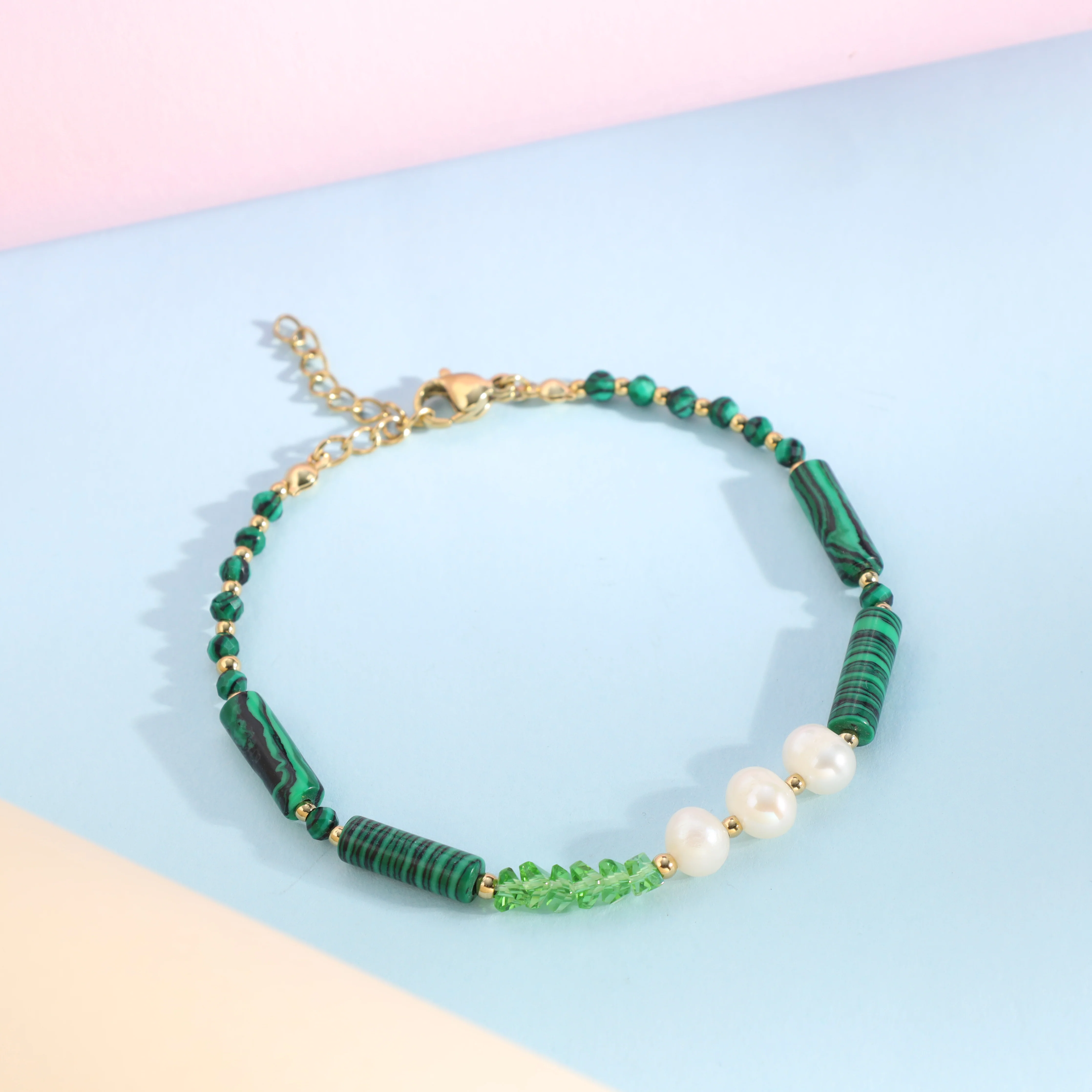 Damen Armband aus Edelstahl - Vergoldet - Image 2
