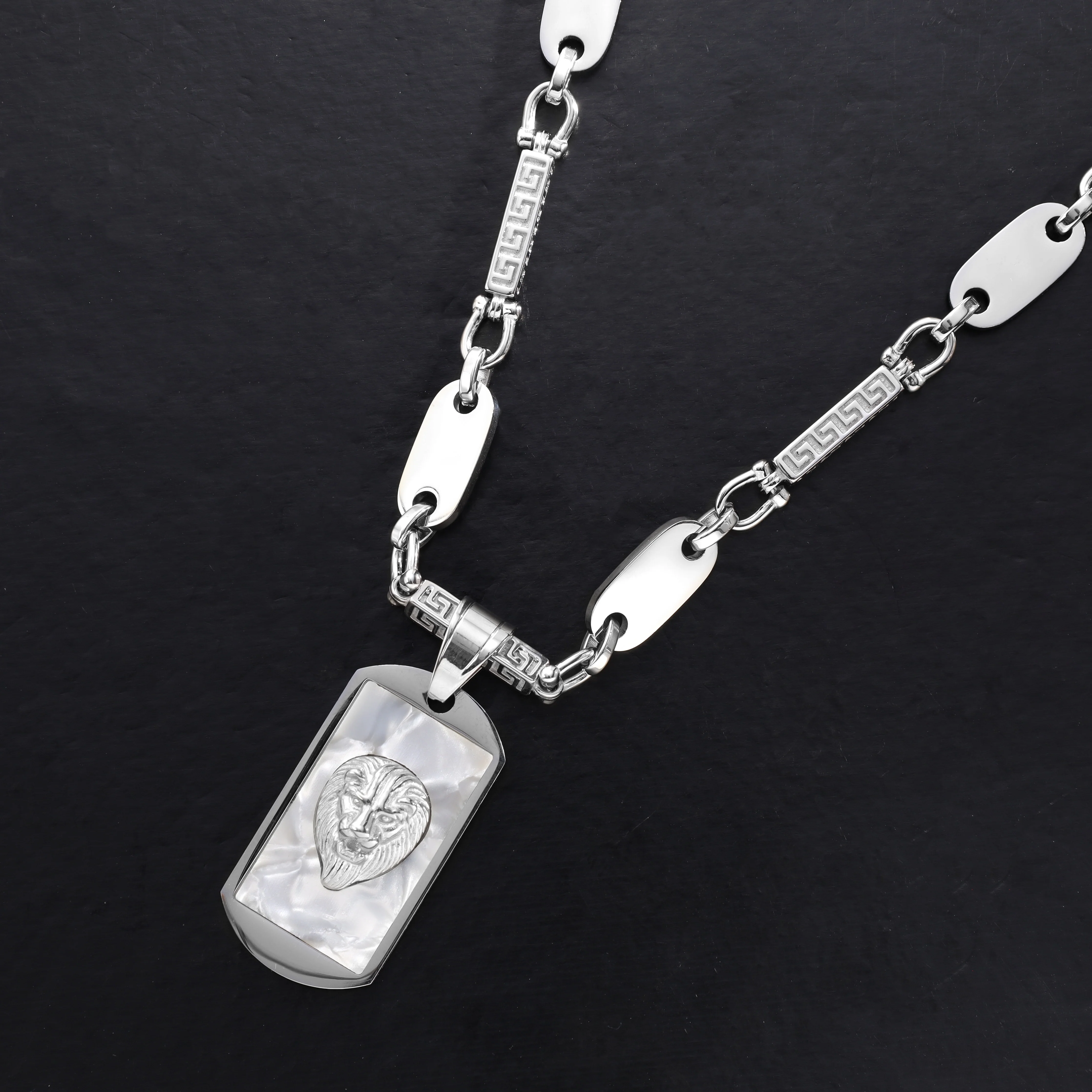 Dog Tag Löwe Anhänger aus Edelstahl - Image 4