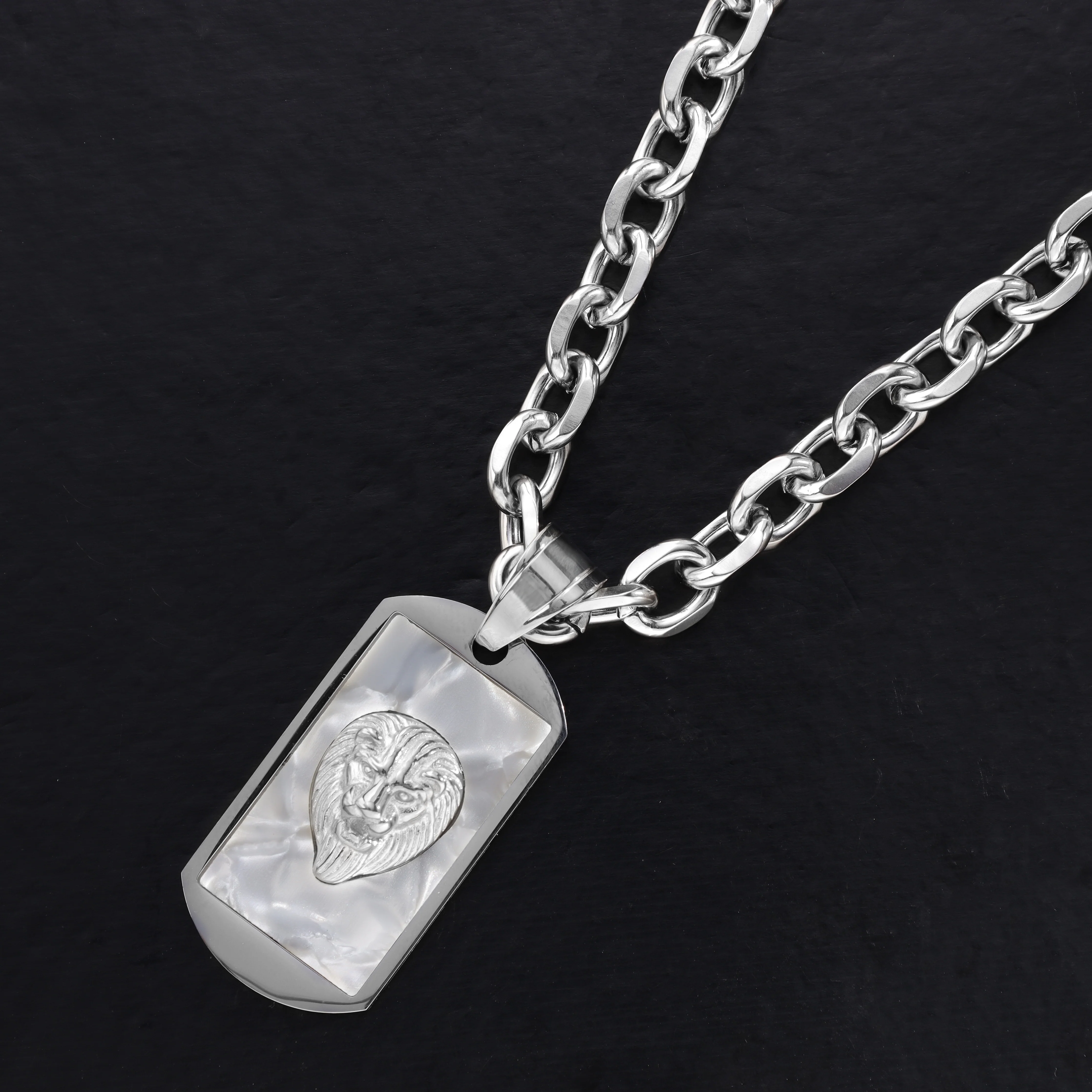 Dog Tag Löwe Anhänger aus Edelstahl - Image 6