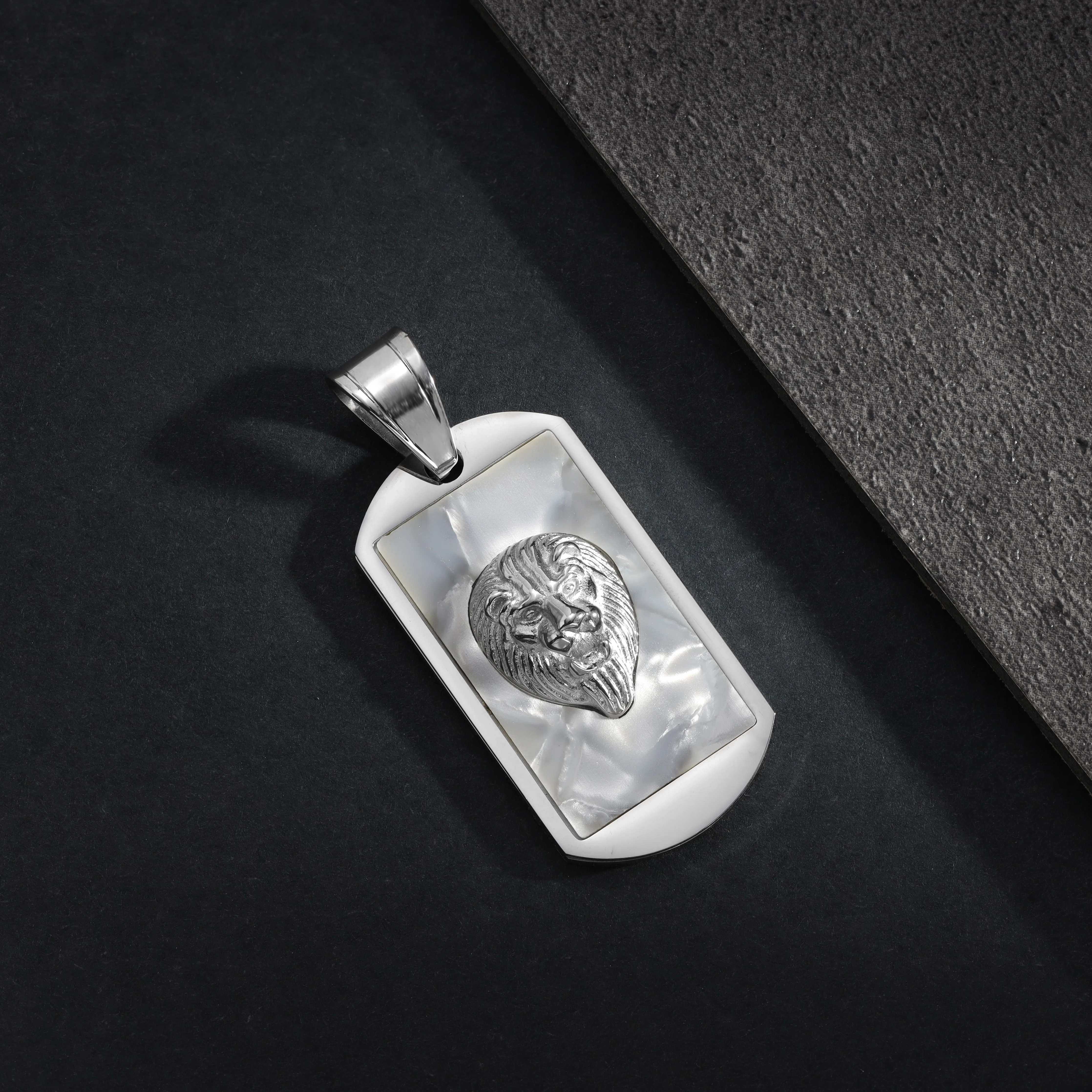Dog Tag Löwe Anhänger aus Edelstahl - Image 8