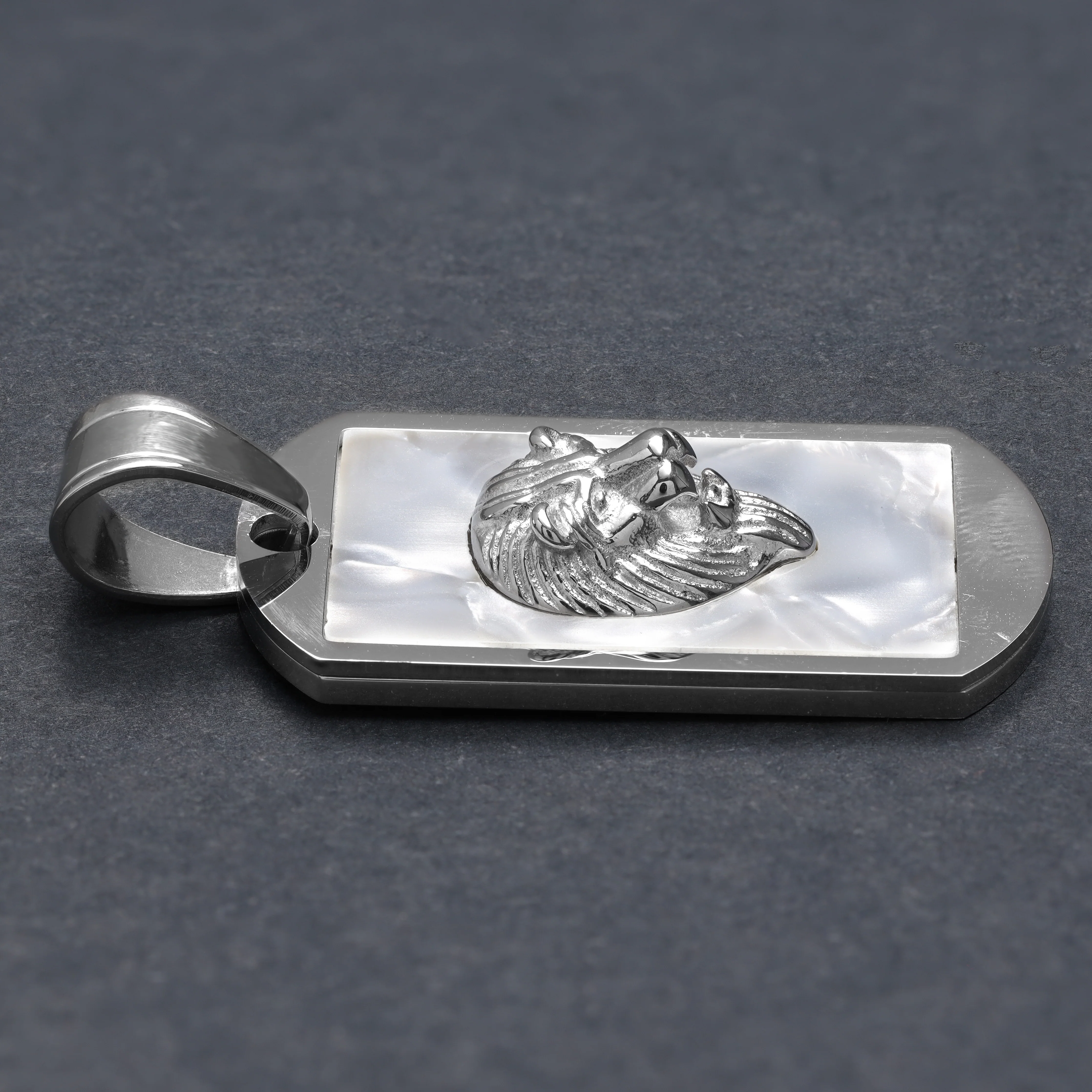 Dog Tag Löwe Anhänger aus Edelstahl - Image 9