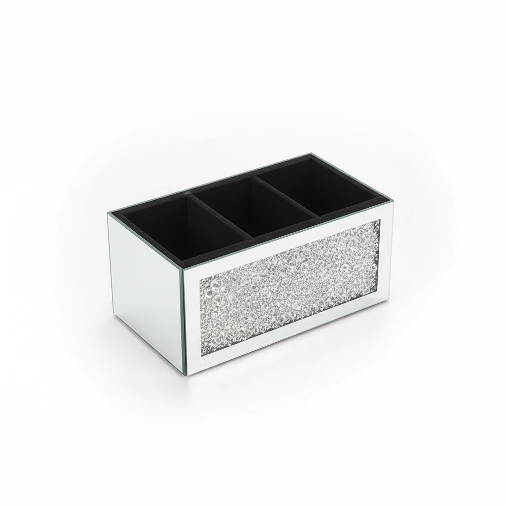 Elegante offene Schminkbox mit Kristall-Glitzer - Image 2