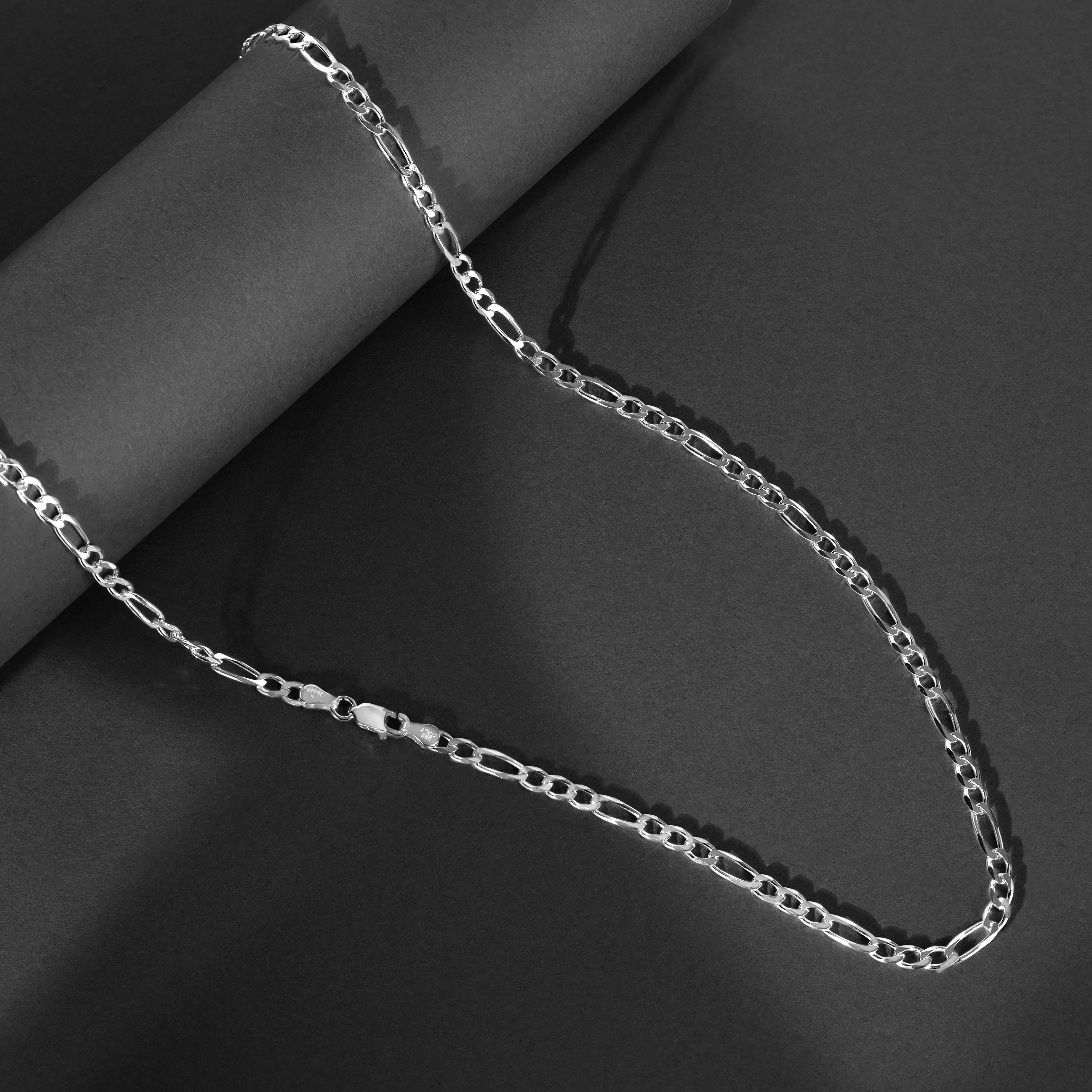 Figarokette 4mm breit aus 925 Silber - Image 7