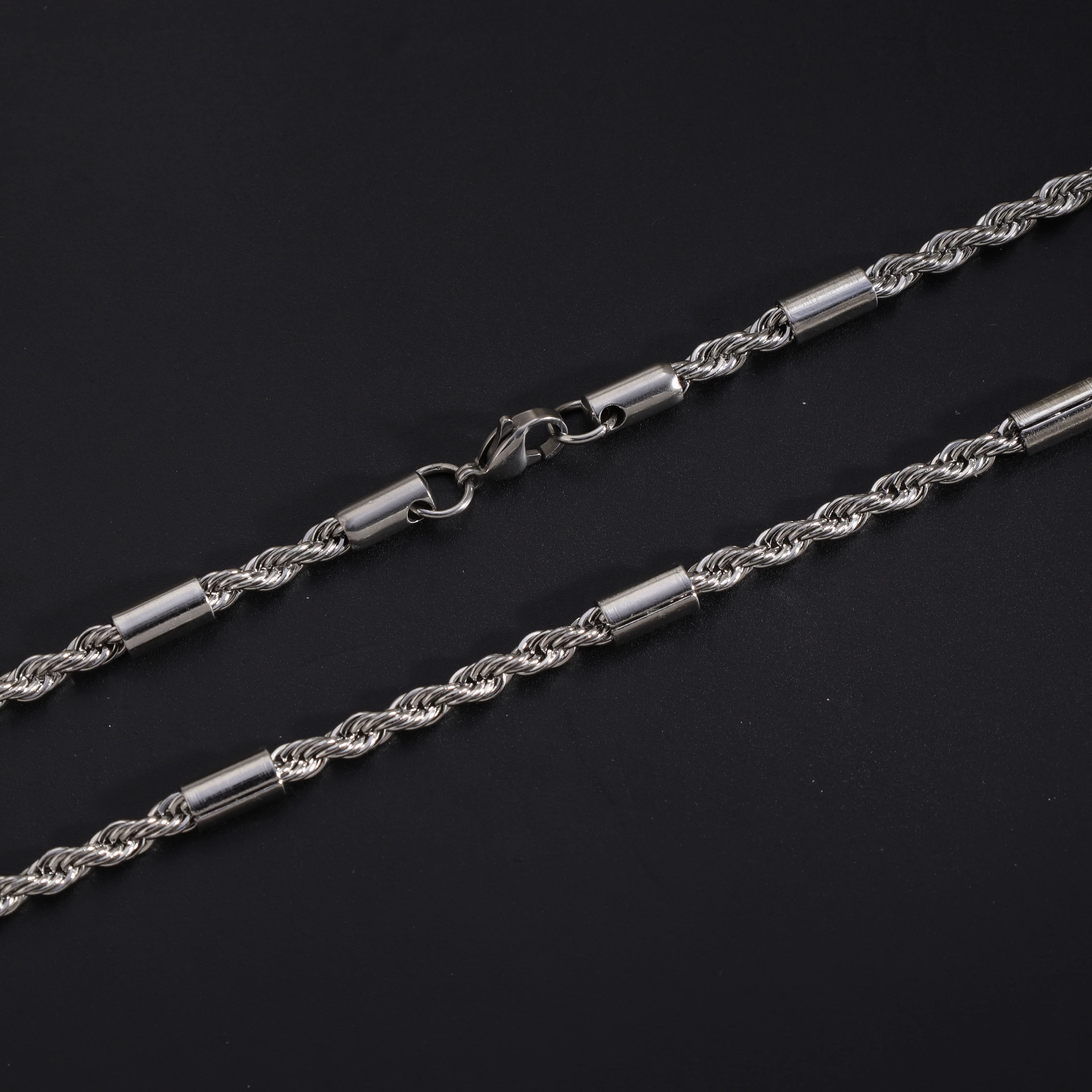 Kordelkette Bullet Chain  5mm breit 60cm aus Edelstahl - Image 4
