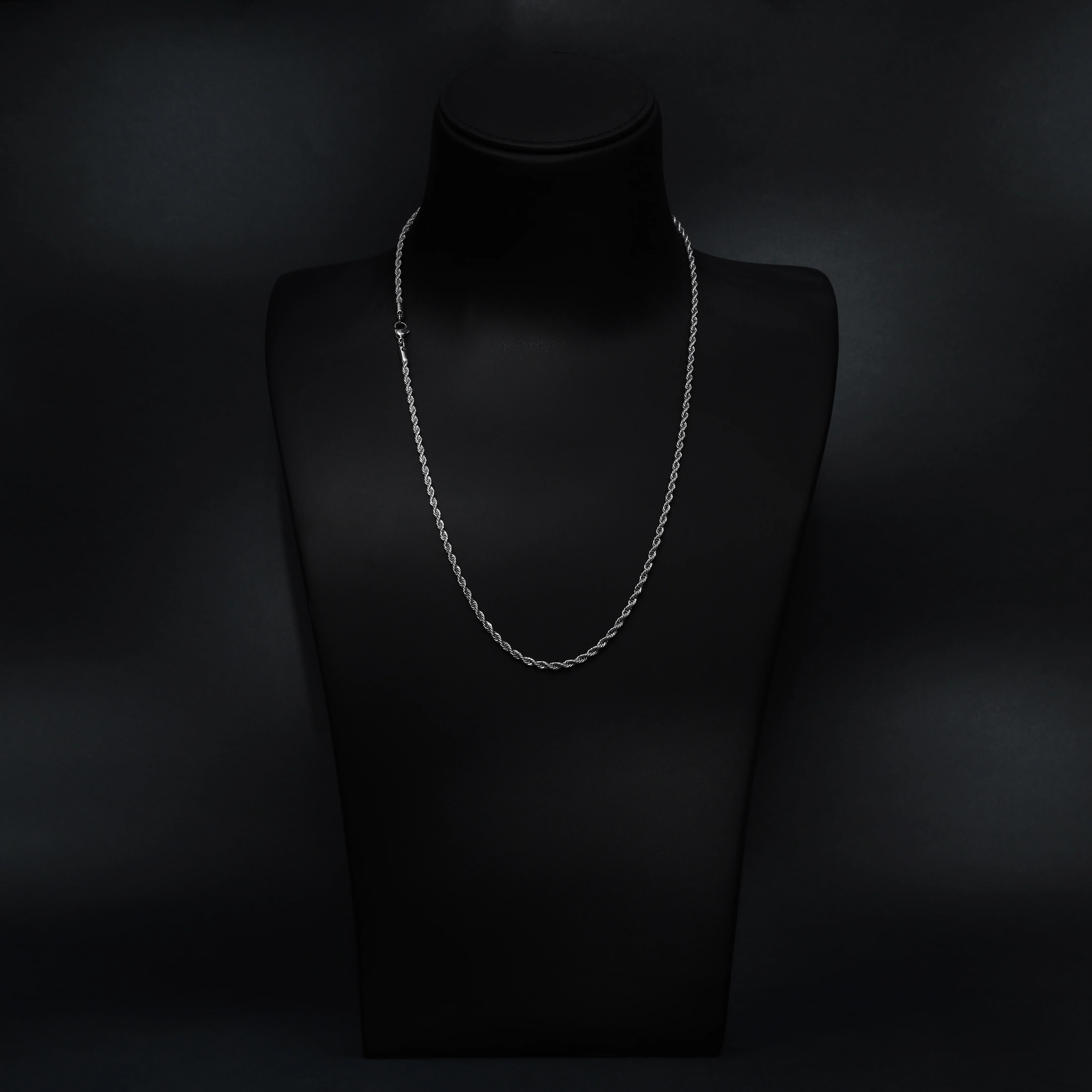 Kordelkette Rope Chain 3mm breit aus Edelstahl - Image 4