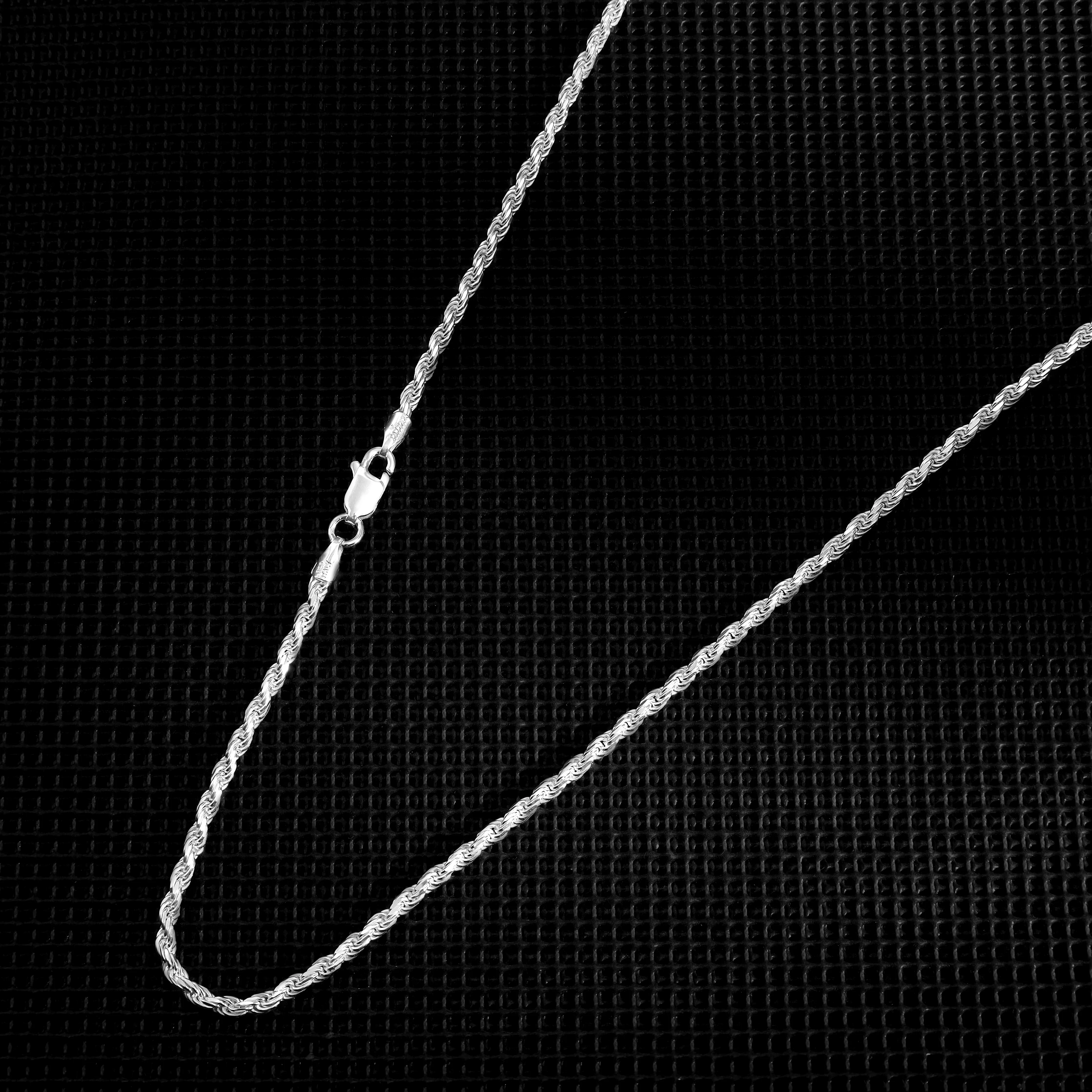 Kordelkette Rope Chain aus 925 Silber in 2,3mm - Image 11