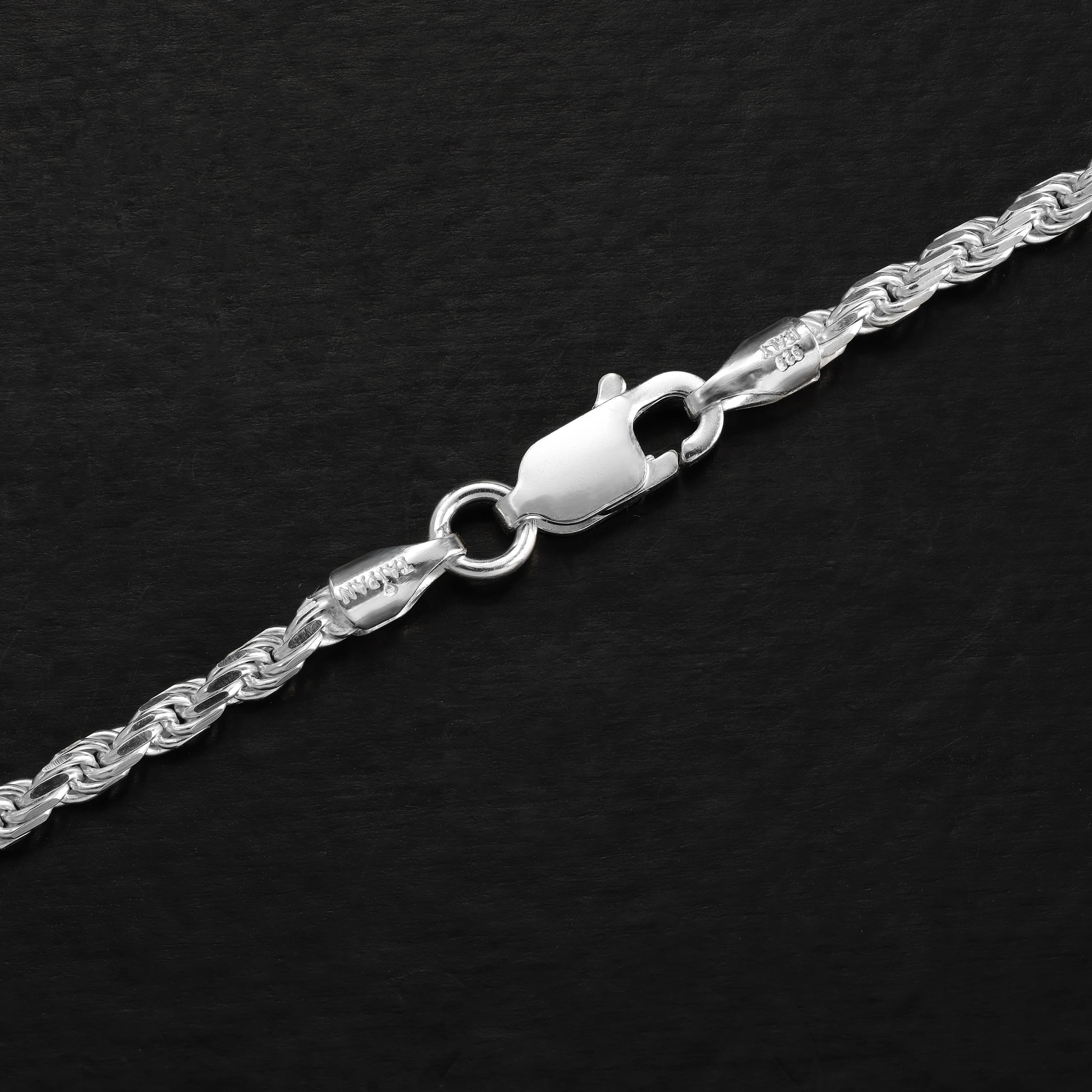 Kordelkette Rope Chain aus 925 Silber in 2,3mm - Image 13