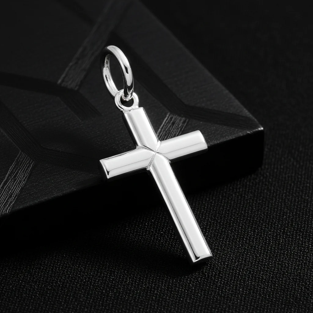 Kreuz Anhänger aus 925 Sterlingsilber Made in Italy - Image 3