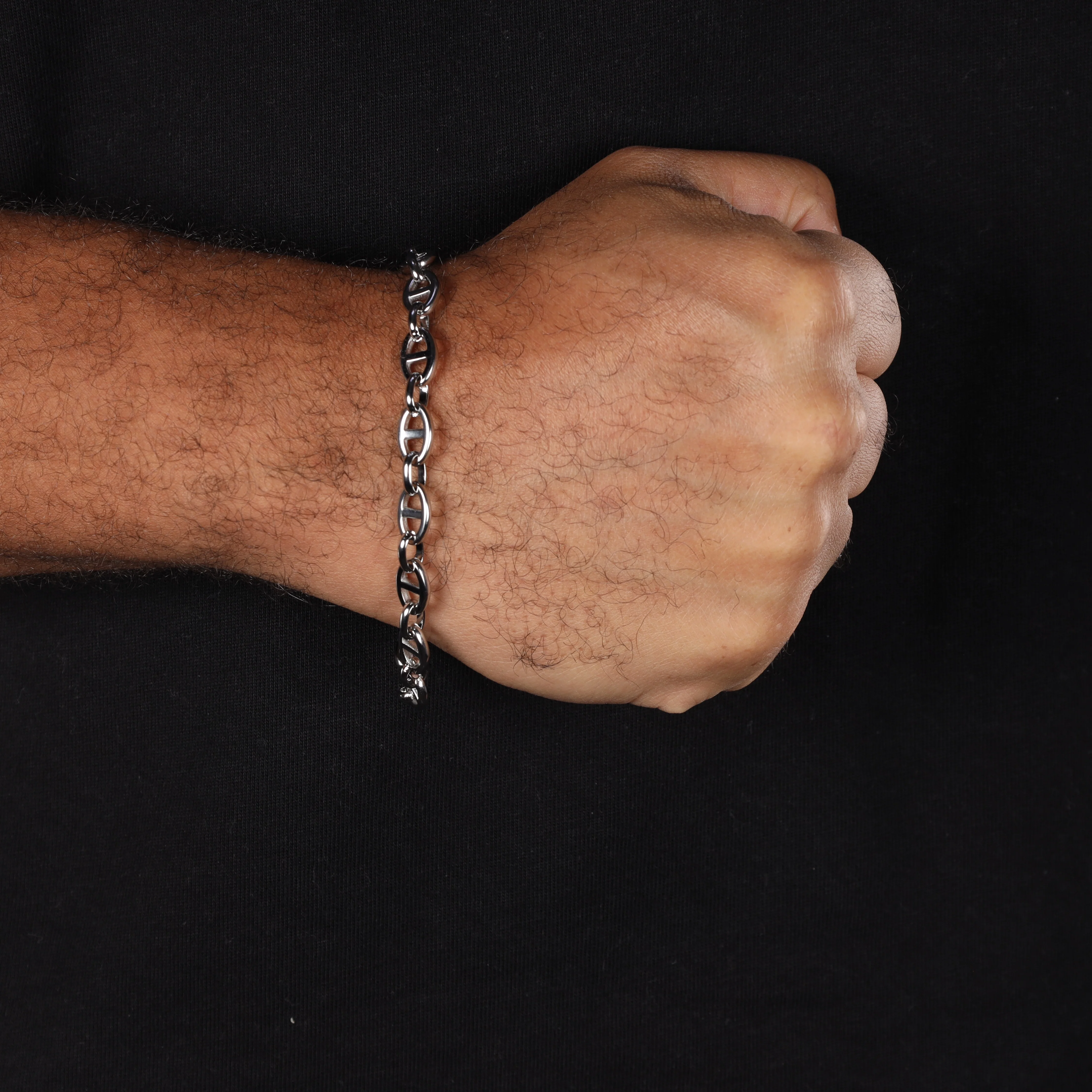 Marinerkette Armband 8mm breit 22cm aus Edelstahl - Image 2