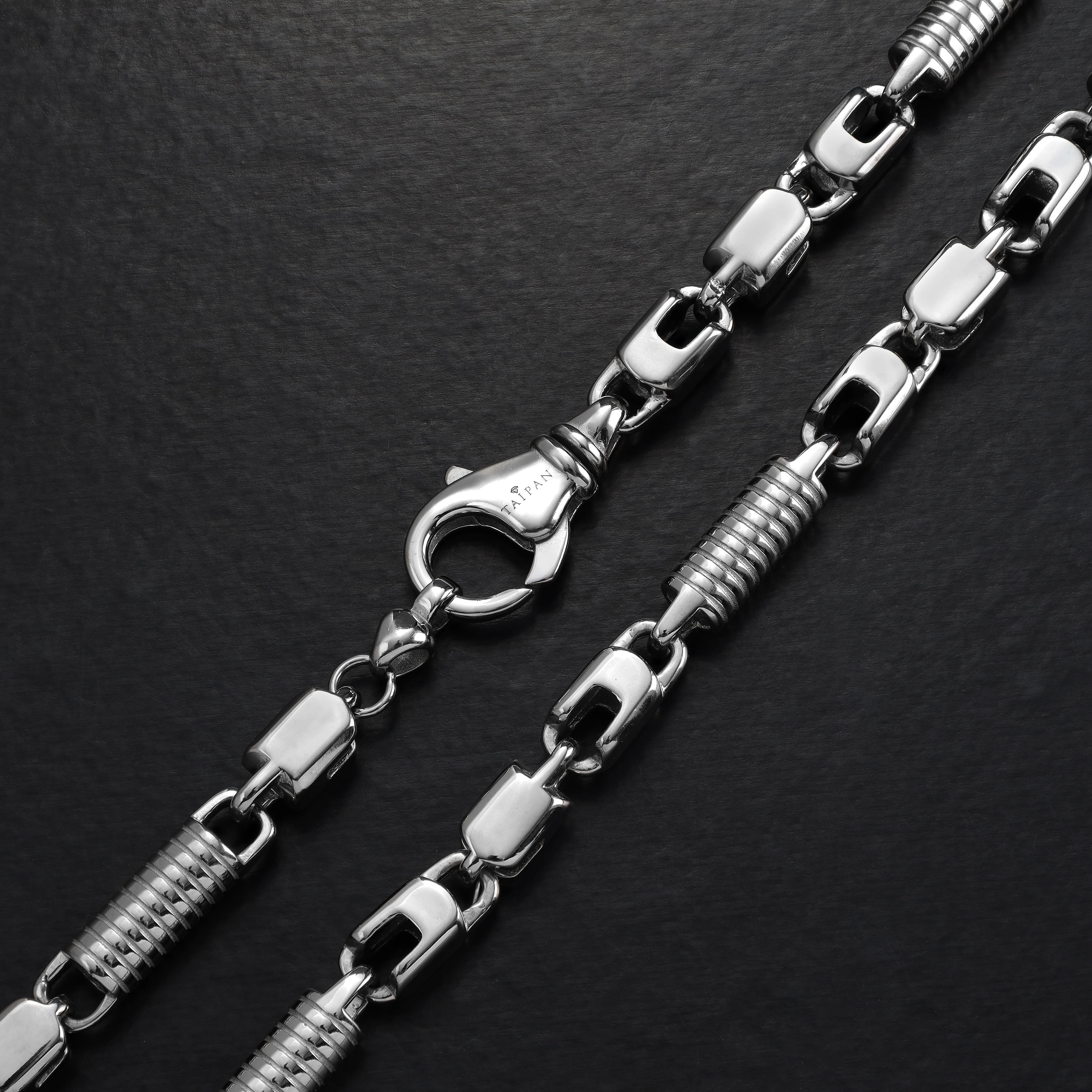 Montercarlo Kette 6mm breit 60-70cm lang aus Edelstahl - Image 3
