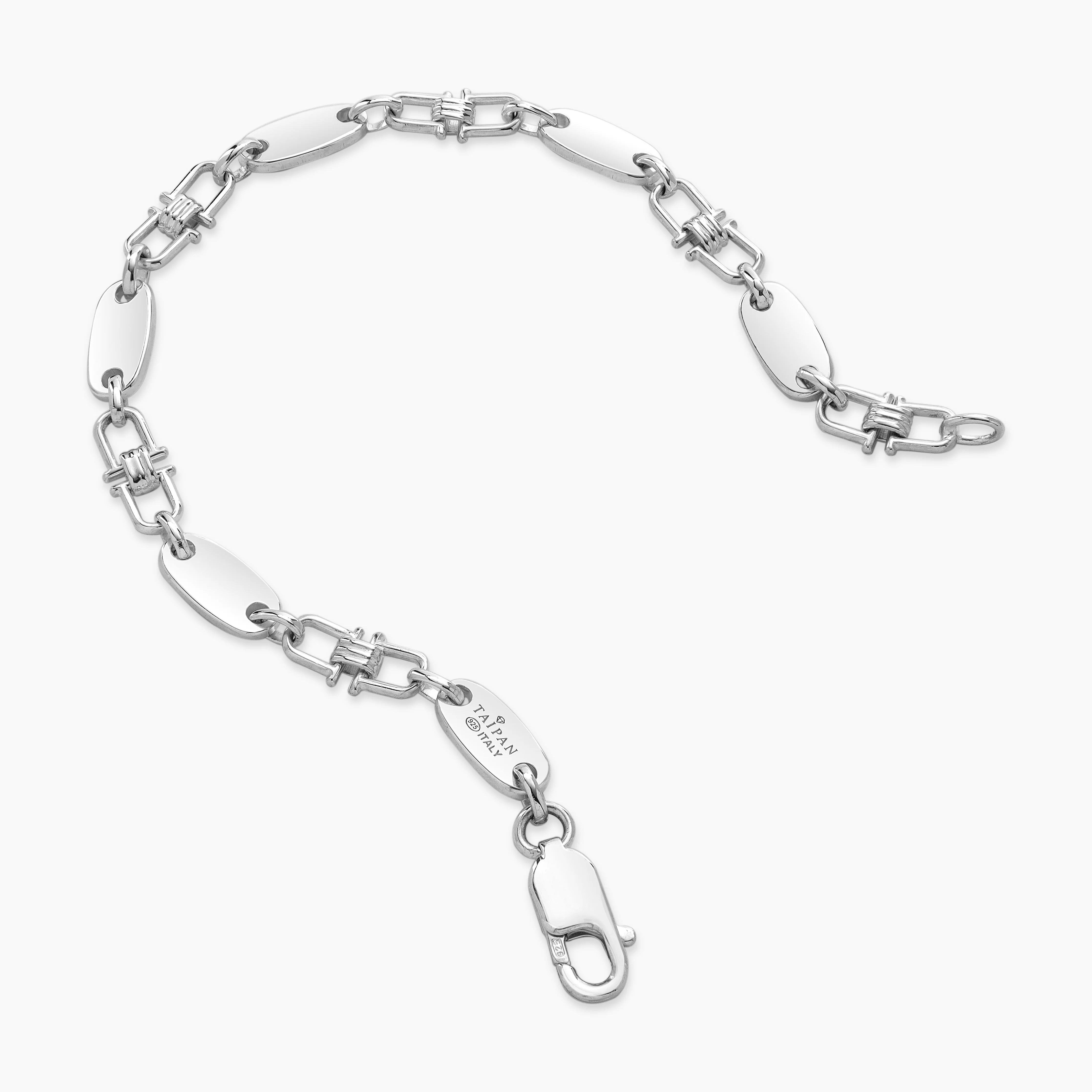 Plattenkette Armband 6mm aus 925 Silber - Image 4
