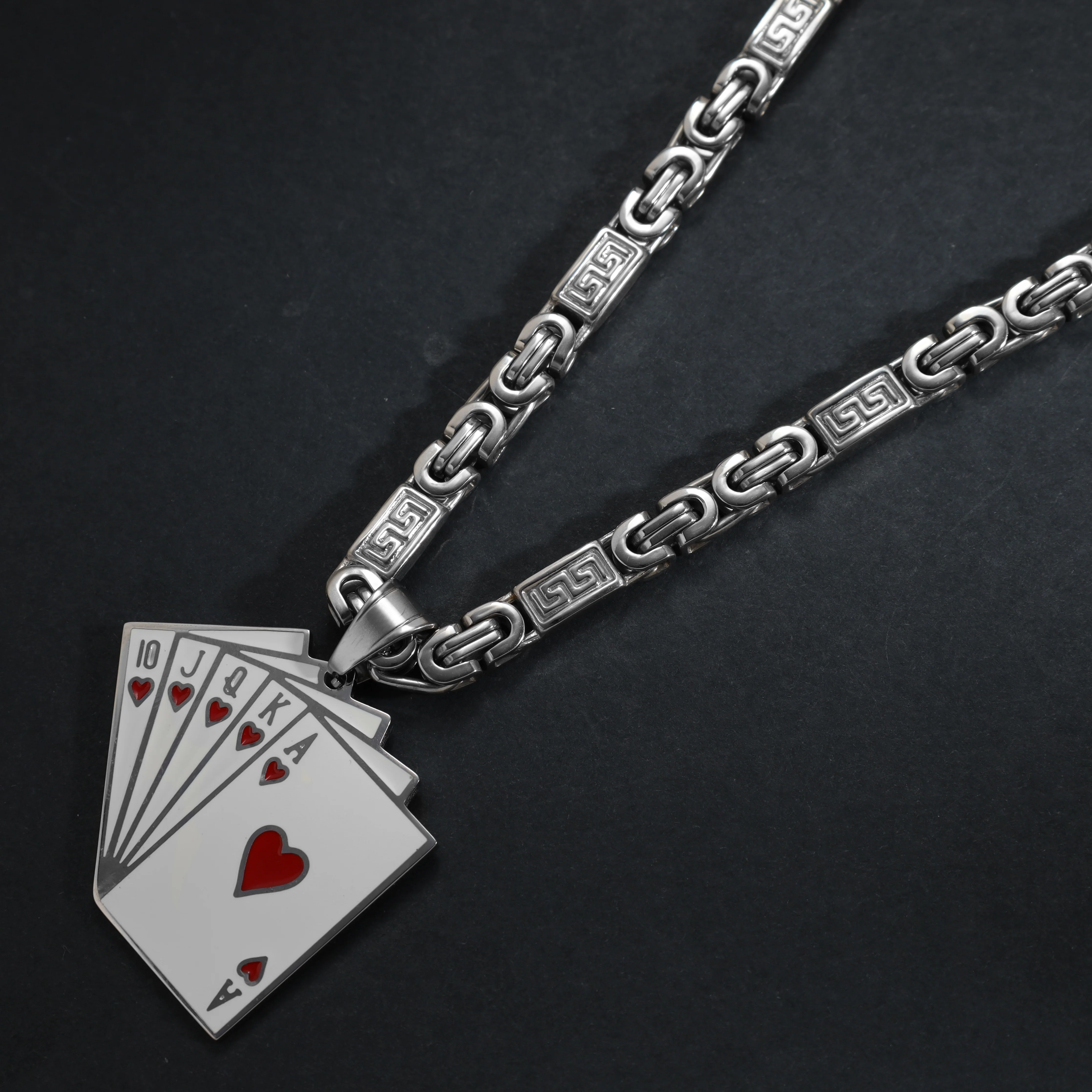 Poker Karten Kartenspiel Royal Flash aus Edelstahl - Image 3