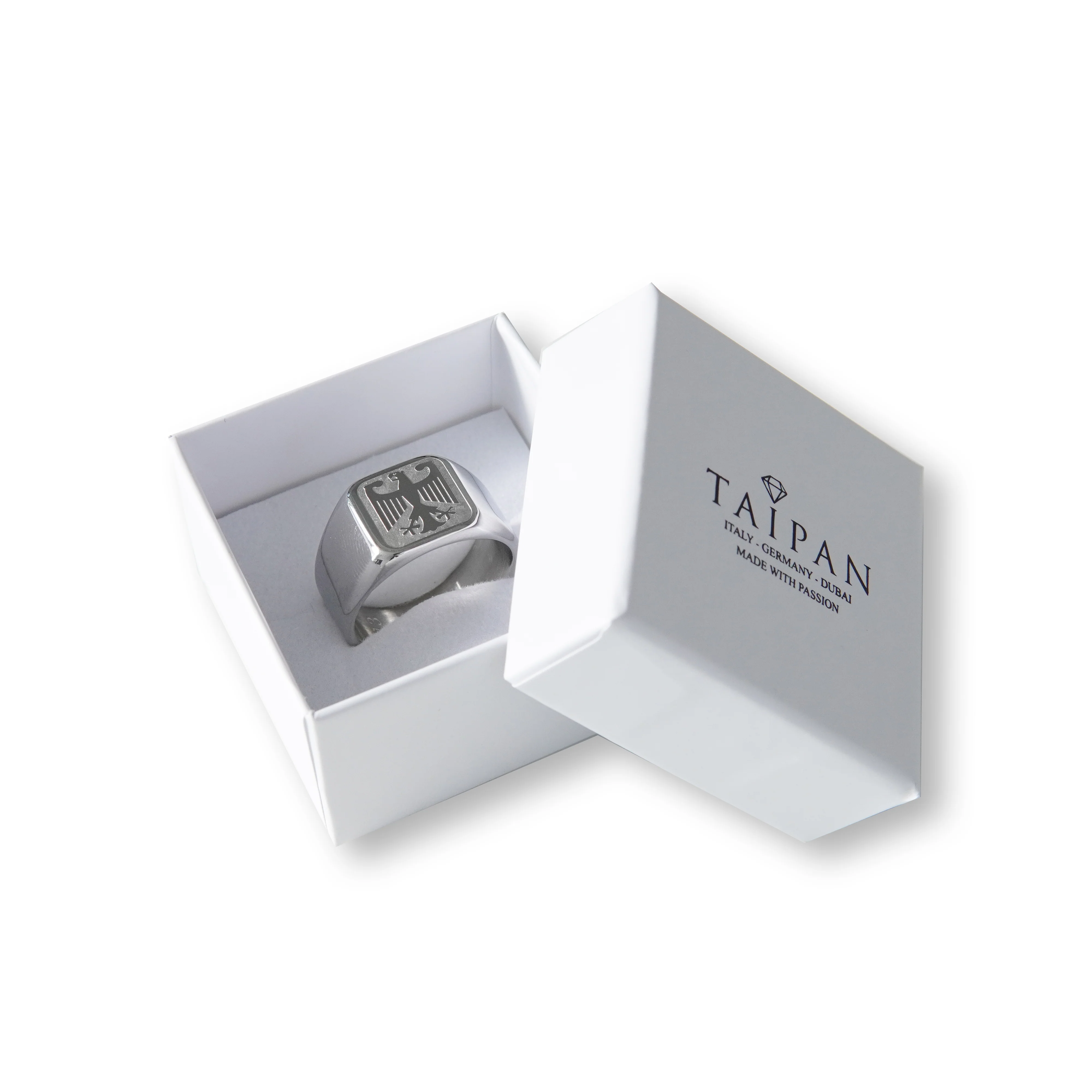 Ringschachtel / Geschenkbox + Putztuch Weiß - Image 3