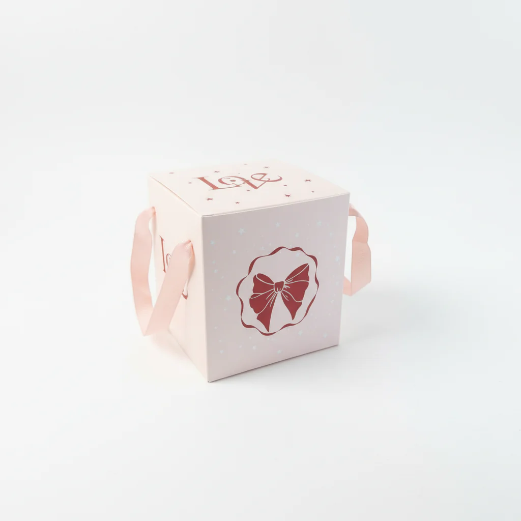 Schmuckbox Geschenkbox mit Rose in rosa - Image 4
