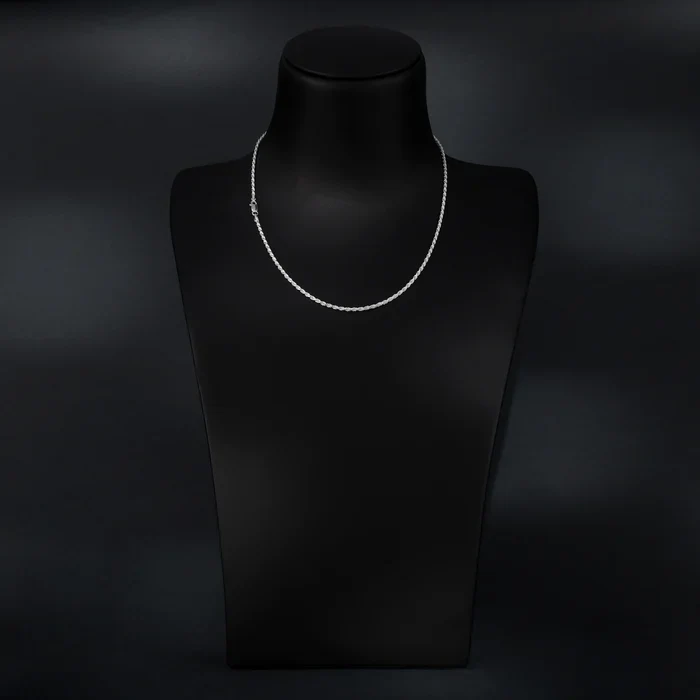 Set - 2,3mm Kordelkette Rope Chain Kette + Armband 925 Silber - Image 11
