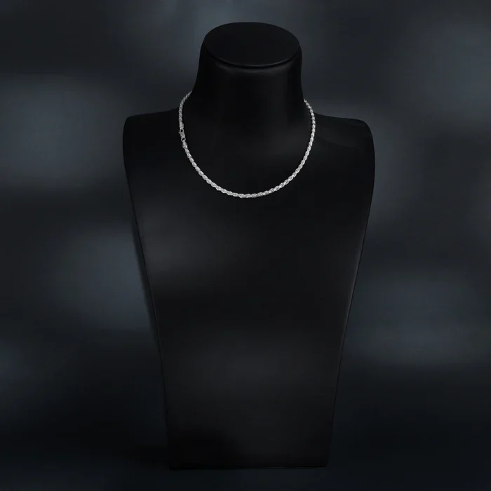 Set - 2,3mm Kordelkette Rope Chain Kette + Armband 925 Silber - Image 12