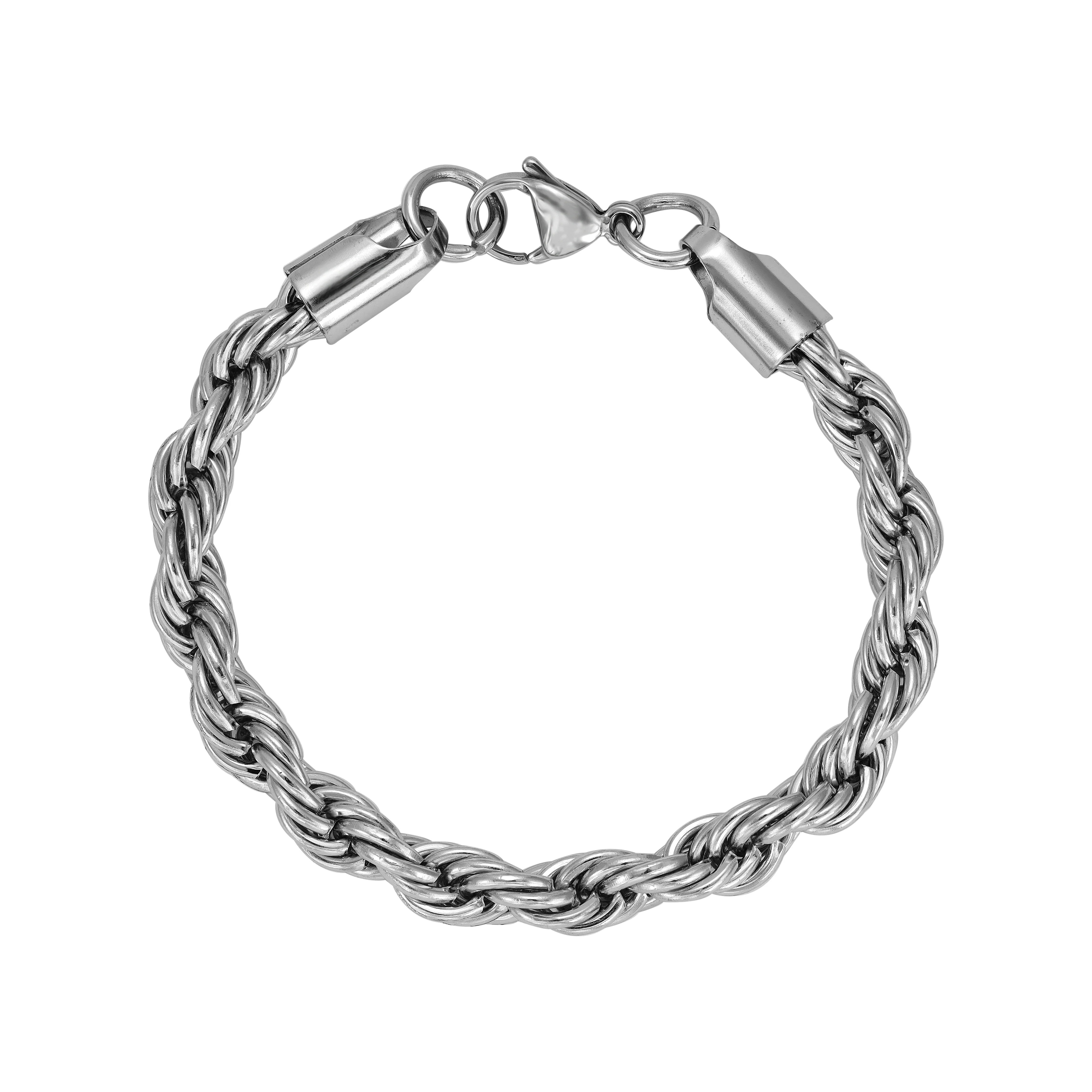 Set - Kette + Armband 7mm Kordelkette Rope Chain aus Edelstahl - Image 5