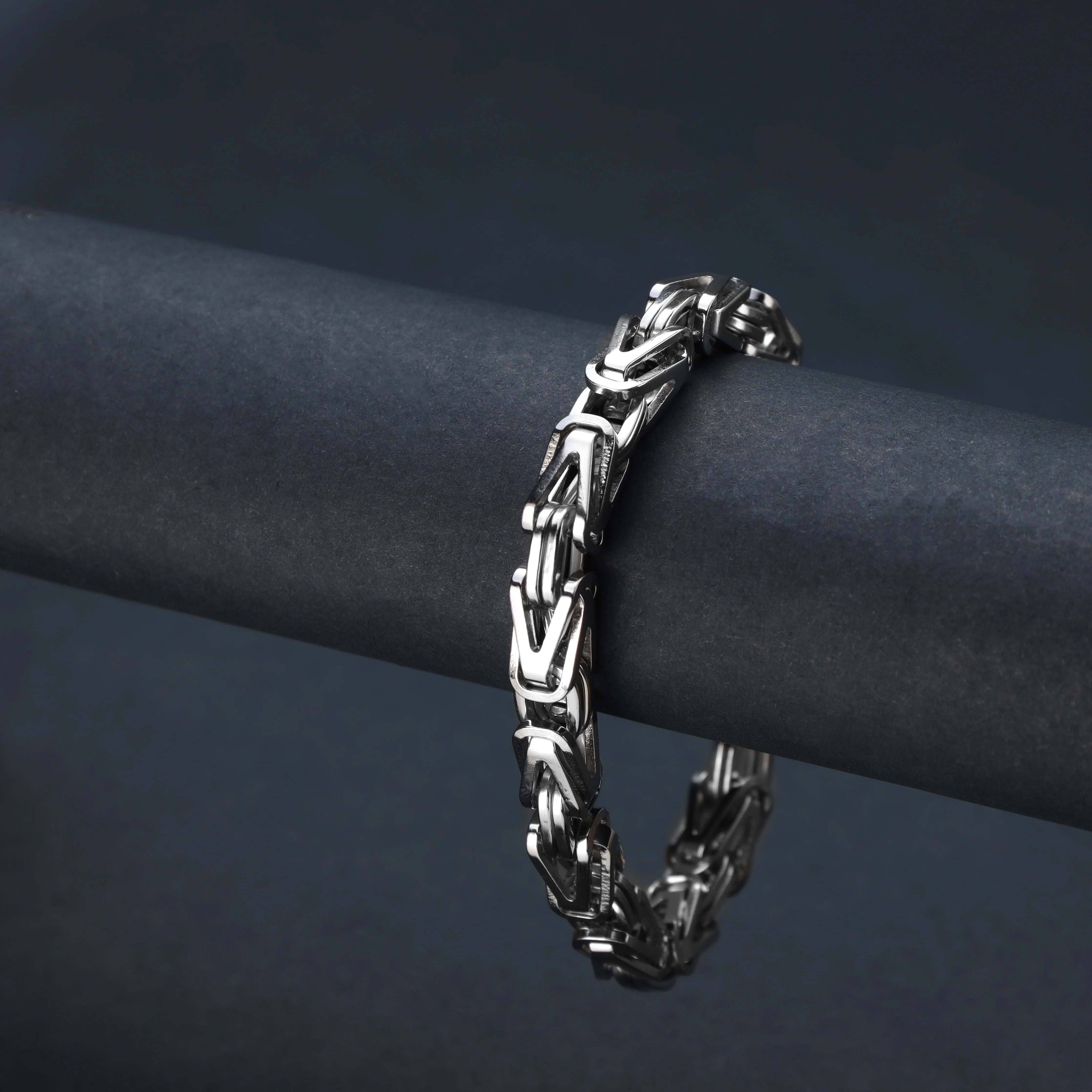 Set - Kette + Armband 8mm Königskette aus Edelstahl - Image 6