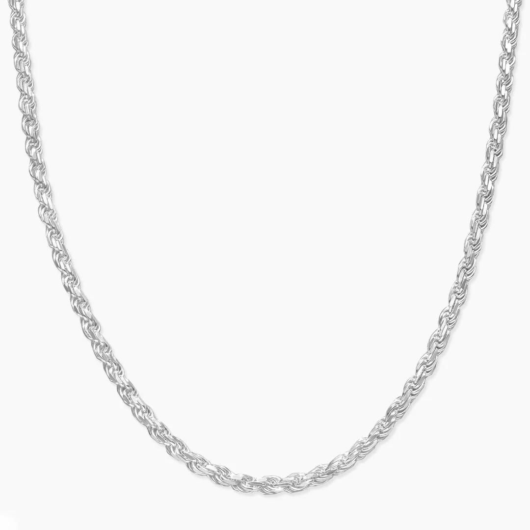 Set - Kordelkette 3,5mm  - Halskette + Armband aus 925 Silber - Image 6