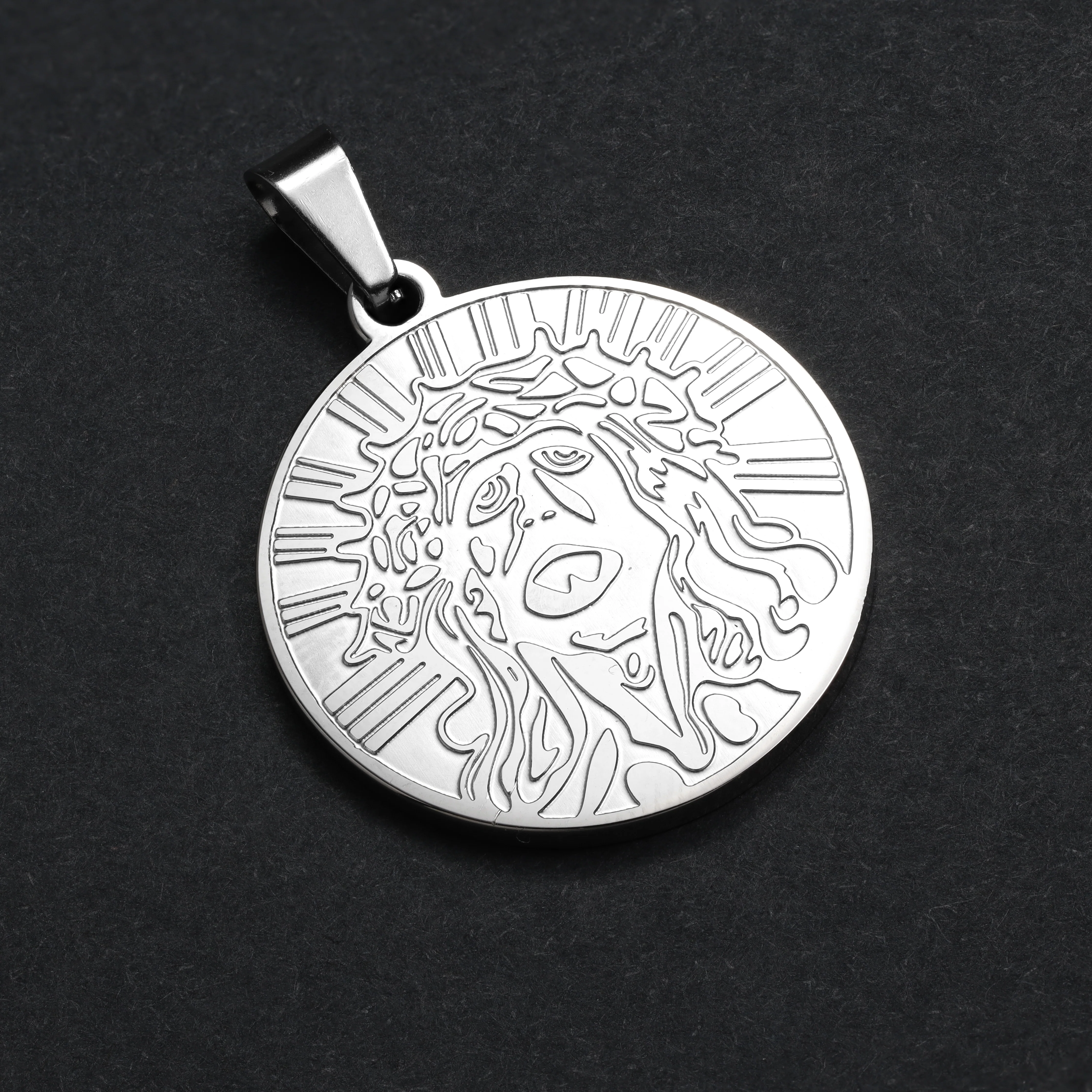 SET Kordelkette + Panzerkette mit Jesus Anhänger aus Edelstahl - Image 10