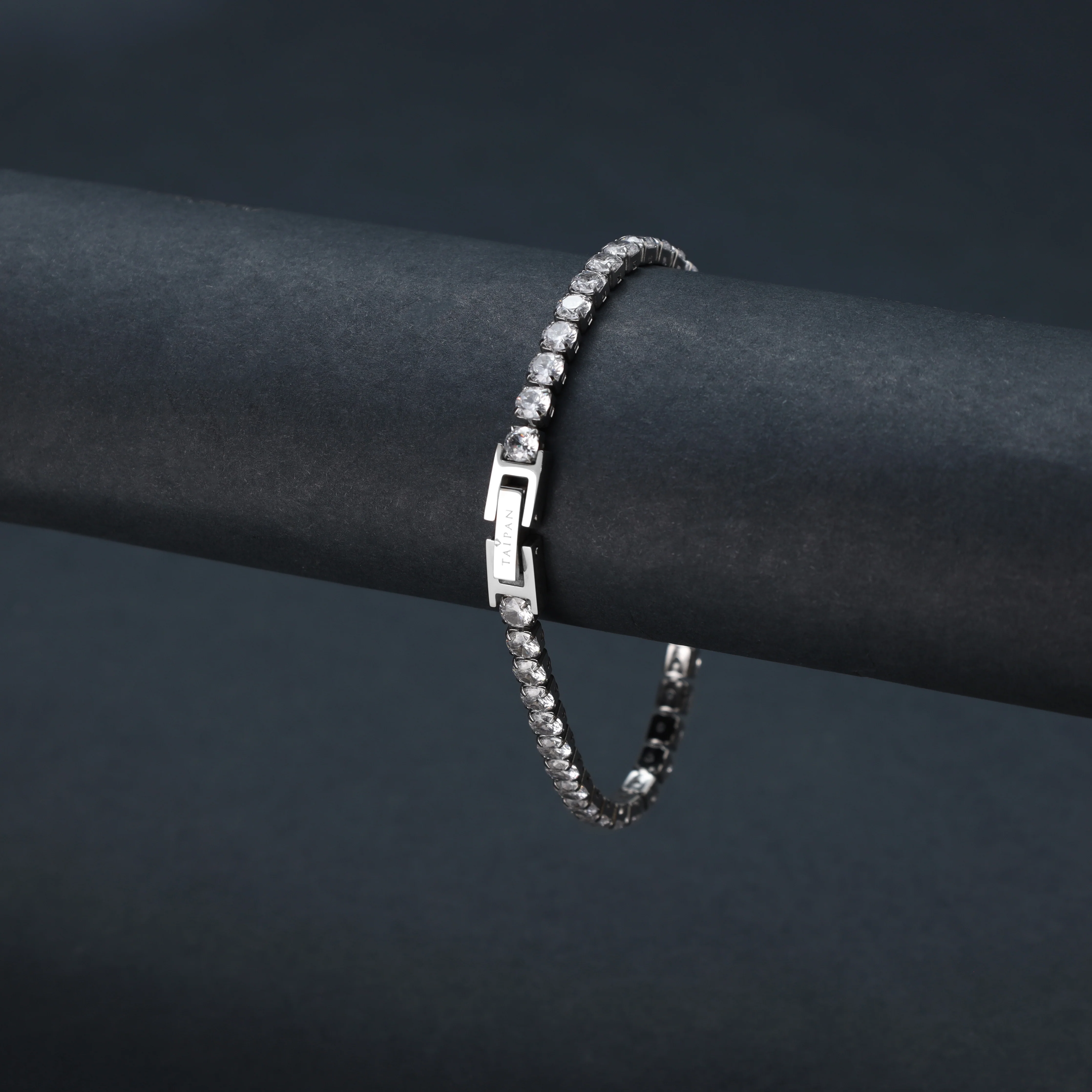 Tennis Chain Armband 4mm breit aus Edelstahl VVS - Image 11