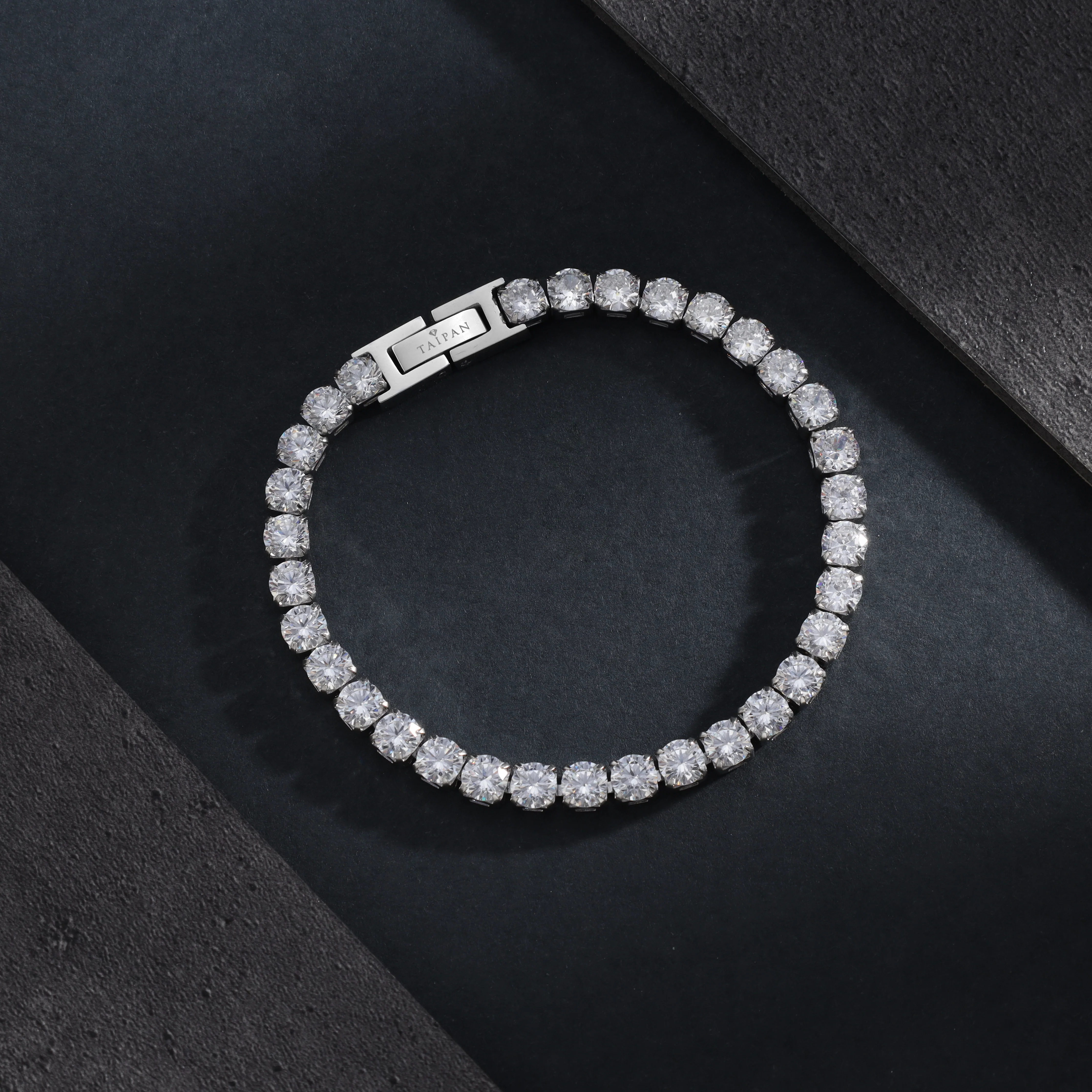 Tennis Chain Armband 5mm breit aus Edelstahl VVS - Image 14