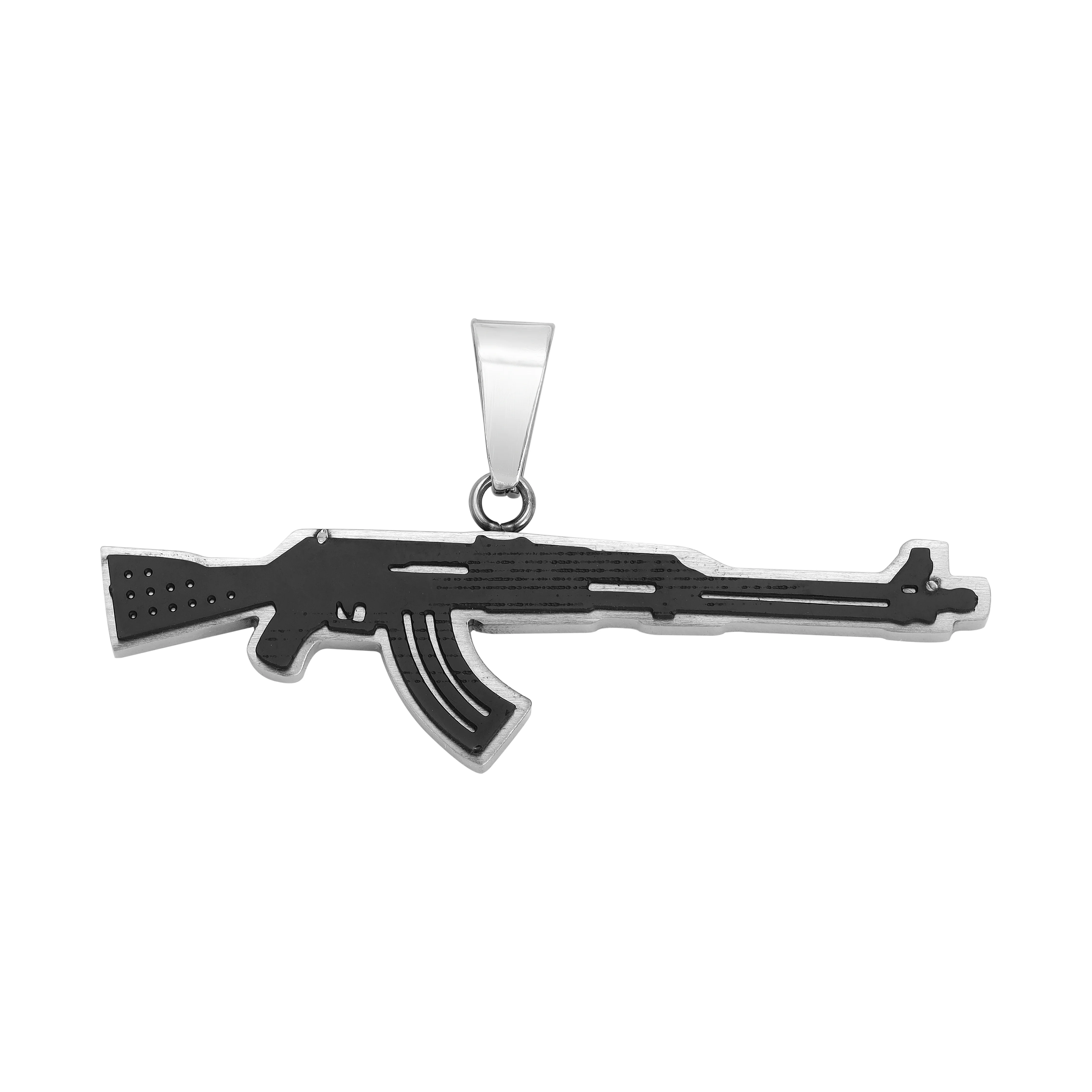 Verschiedene Anhänger aus Edelstahl Iced Out Stil Löwe / Boxhandschuh / Löwe / AK47 / Pistole - Image 11