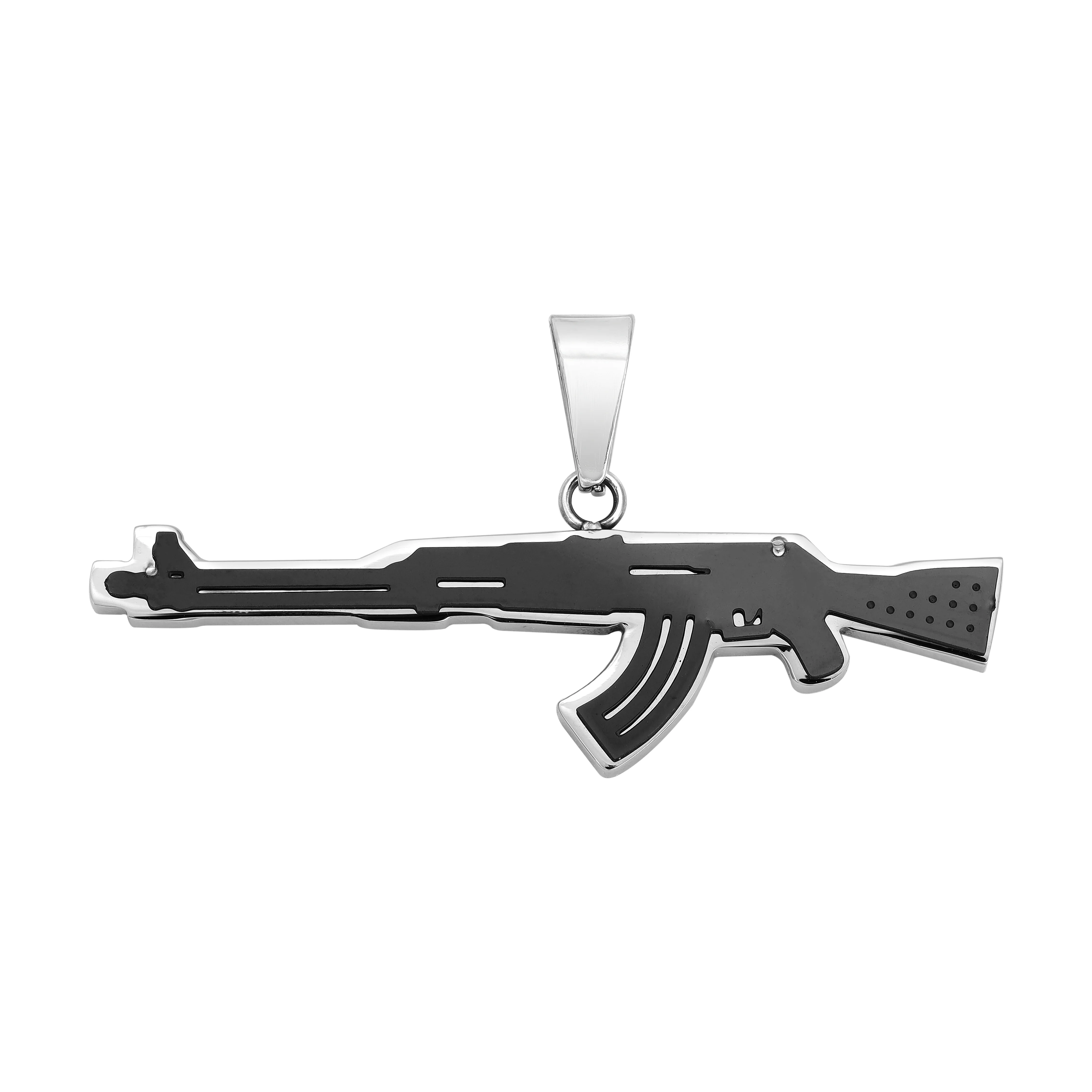 Verschiedene Anhänger aus Edelstahl Iced Out Stil Löwe / Boxhandschuh / Löwe / AK47 / Pistole - Image 13