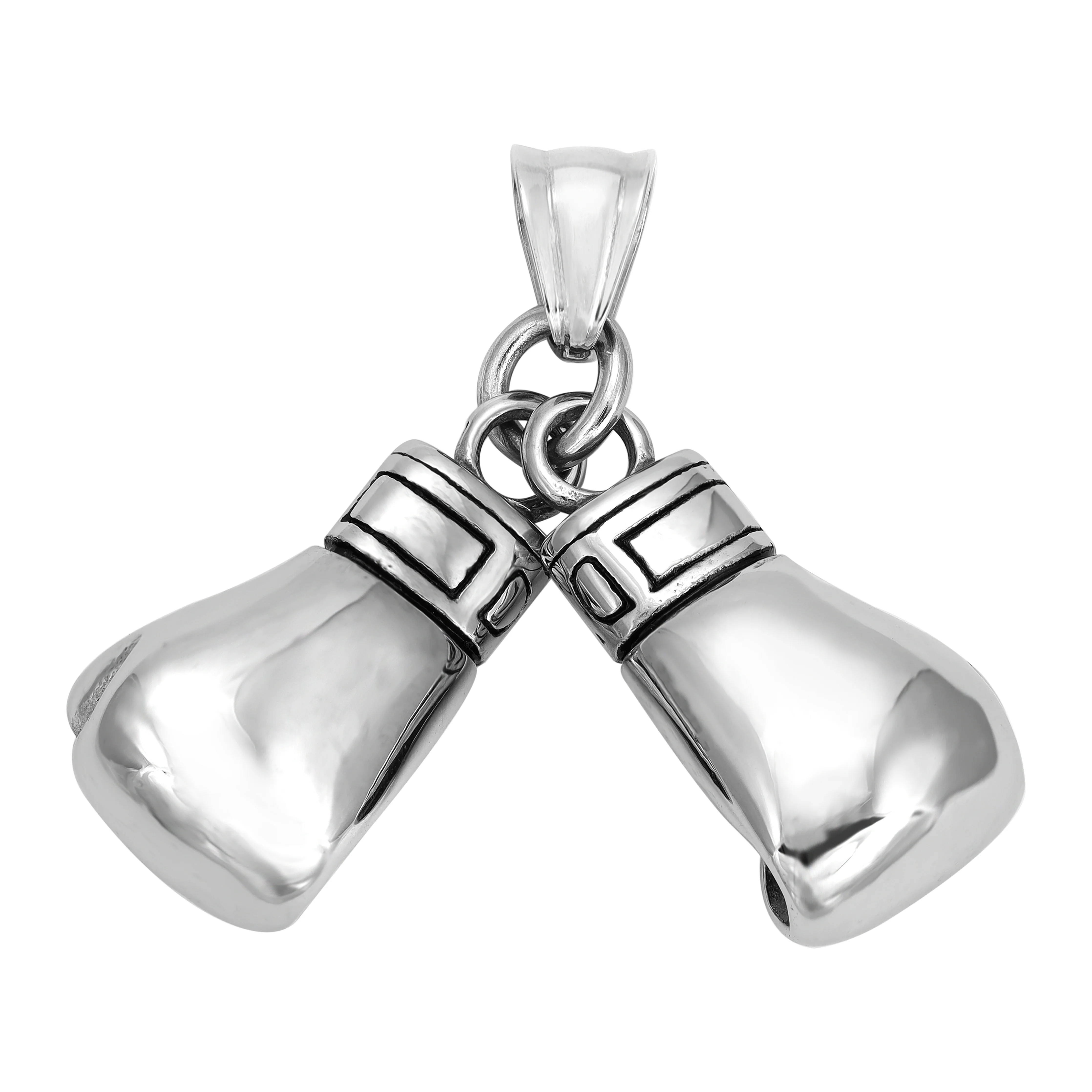 Verschiedene Anhänger aus Edelstahl Iced Out Stil Löwe / Boxhandschuh / Löwe / AK47 / Pistole - Image 5