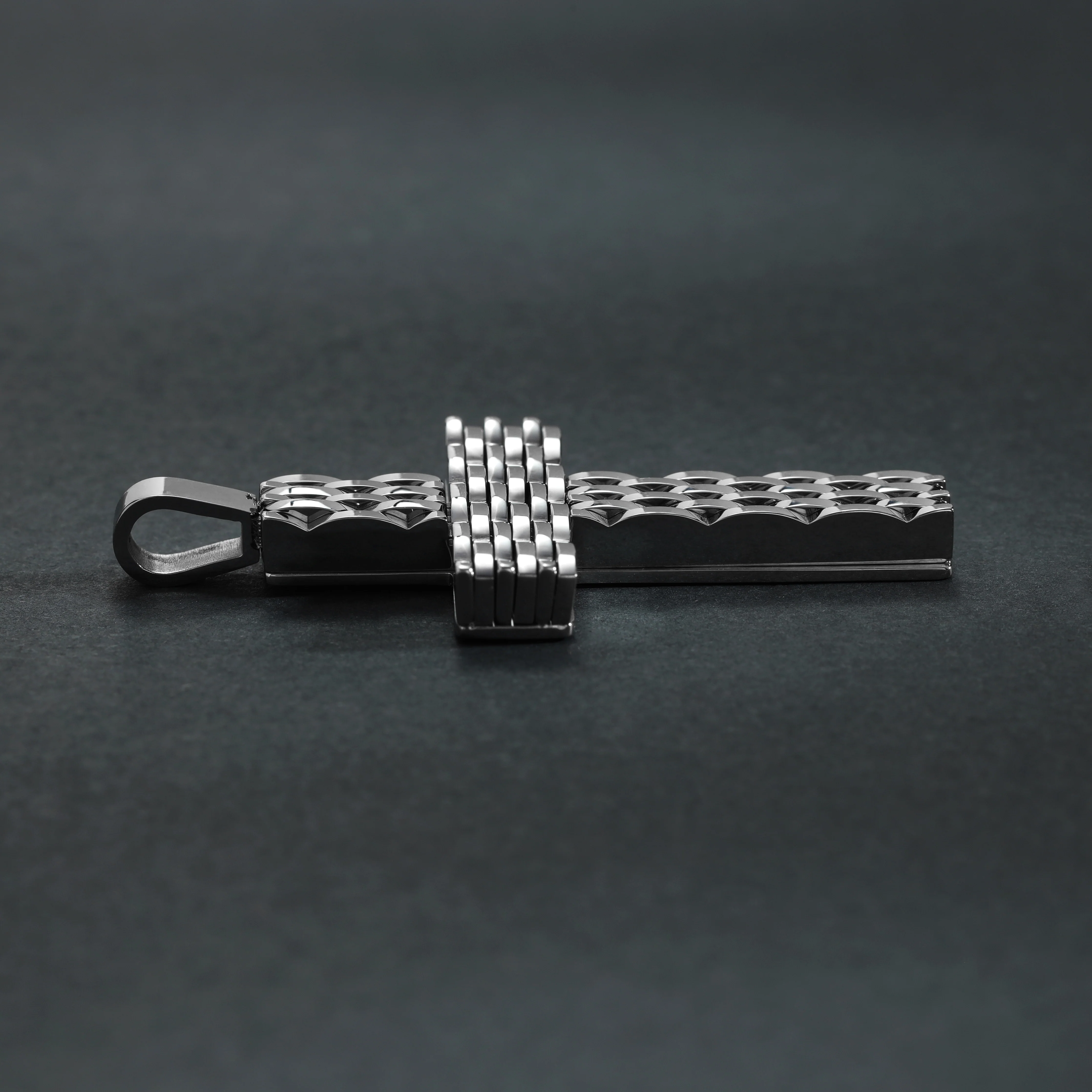 Verschiedene Anhänger aus Edelstahl Kreuz / Kreuz Rose / Betende Hände - Image 3